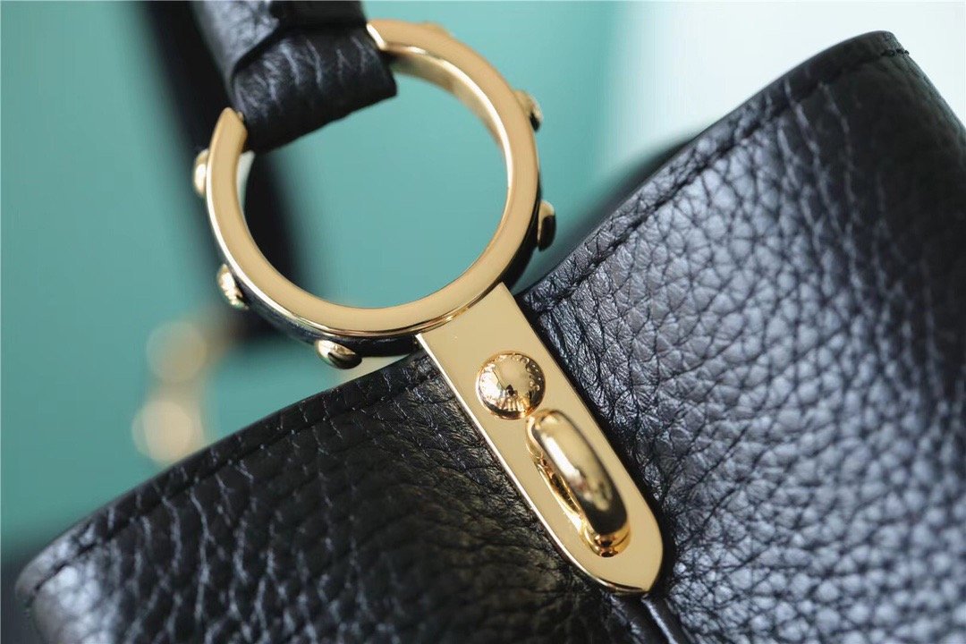 LV Capucines GLAMI Taurillon Black For Women,  Shoulder And Crossbody Bags 26cm/10.6in LV