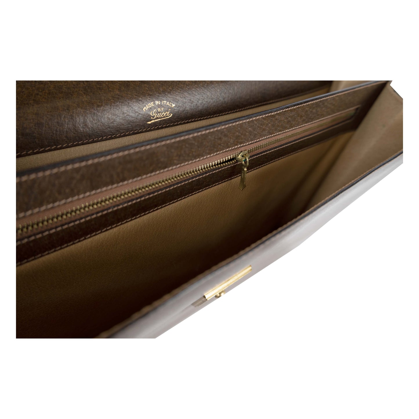GLM--  Leather Briefcase - '90s