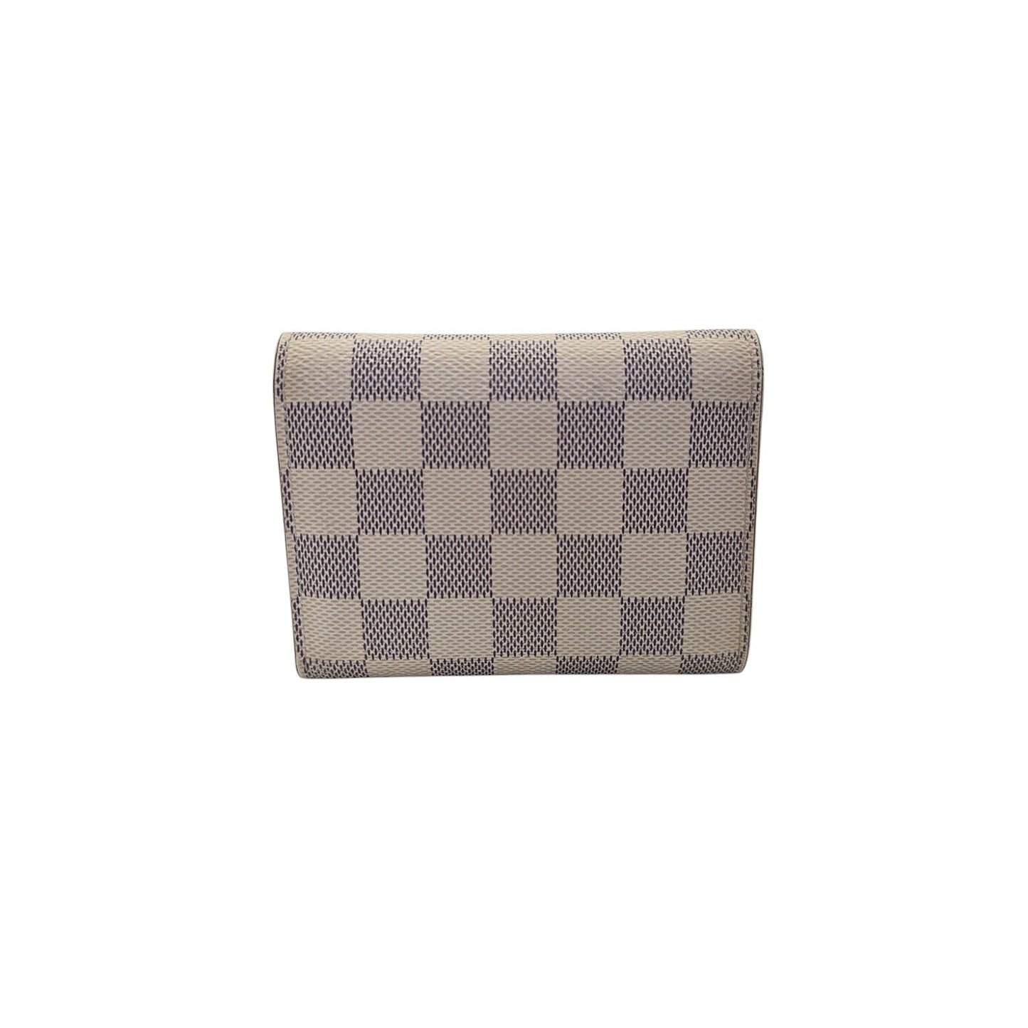 Louis Vuitton Damier Azur Victorine Wallet Rose Ballerine