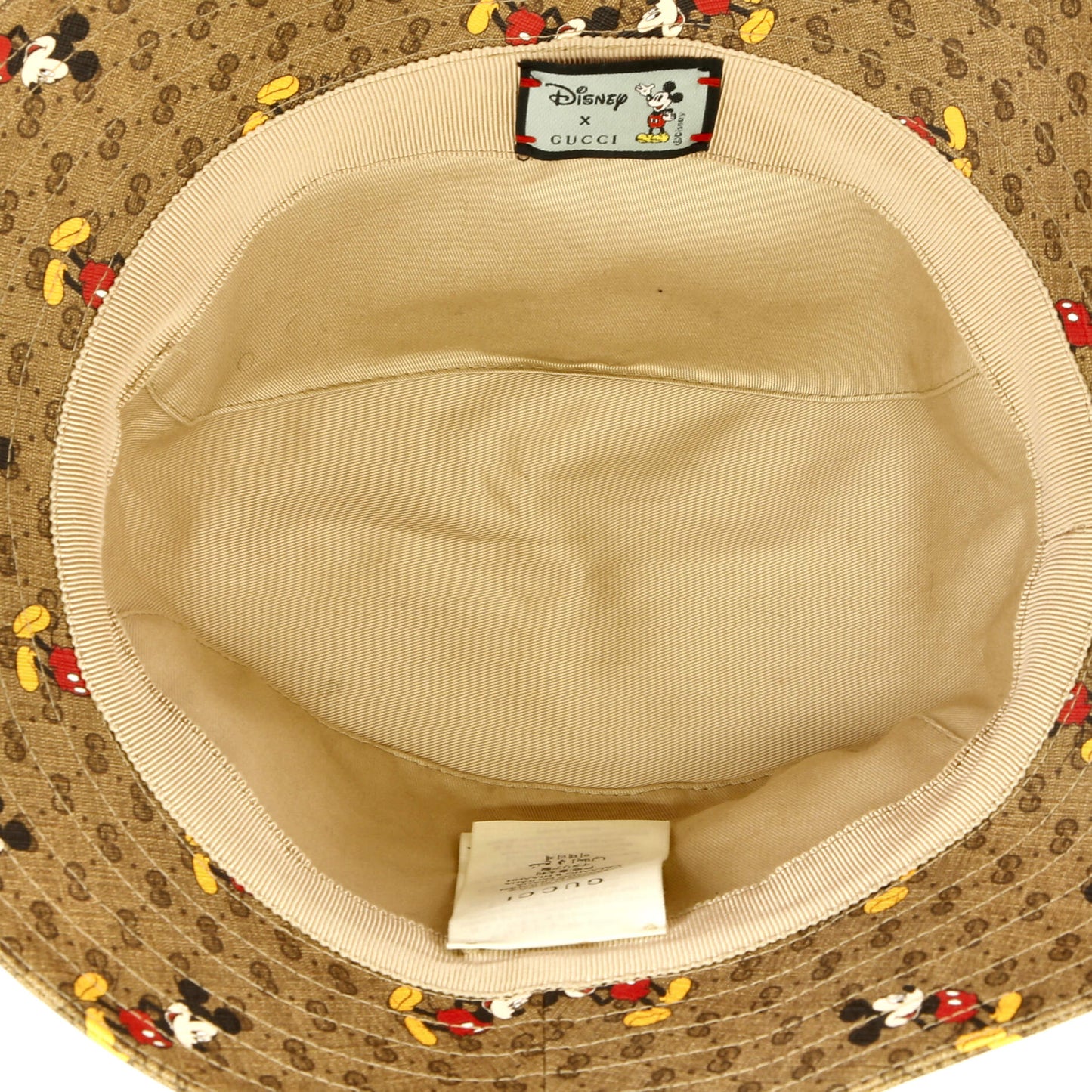 Disney Mickey Mouse Bucket Hat Printed Mini GG Coated Canvas