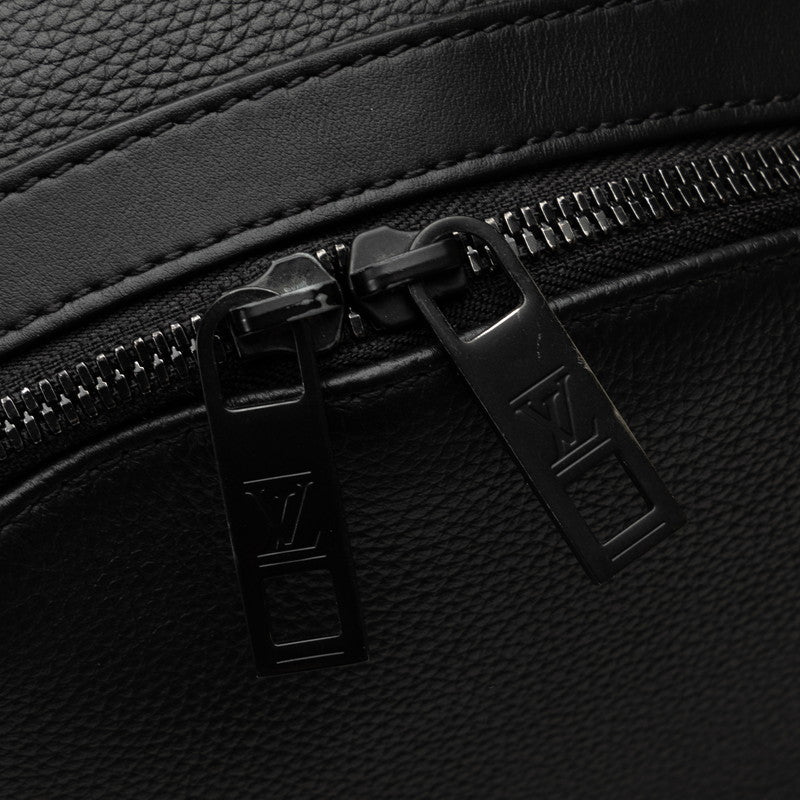 Louis Vuitton LV Logo Backpack M57079 Noir Black Leather Men Louis Vuitton