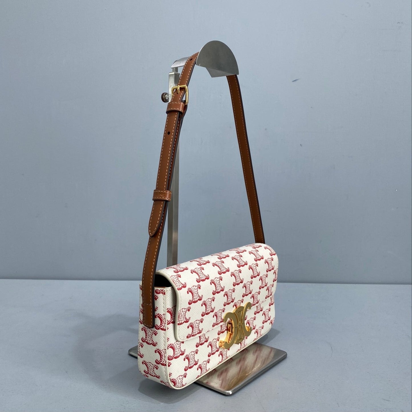 GLAMI Triomphe Shoulder Bag In Triomphe CanvasÃ‚Â  Red For Women 8in/20cm 194142CUZ.27ED