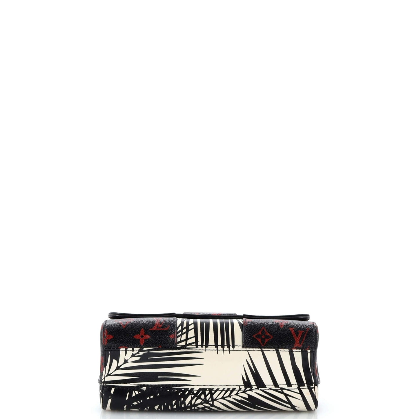 Louis Vuitton Twist Handbag Limited Edition Palm Print Leather with Monogram Infrarouge MM