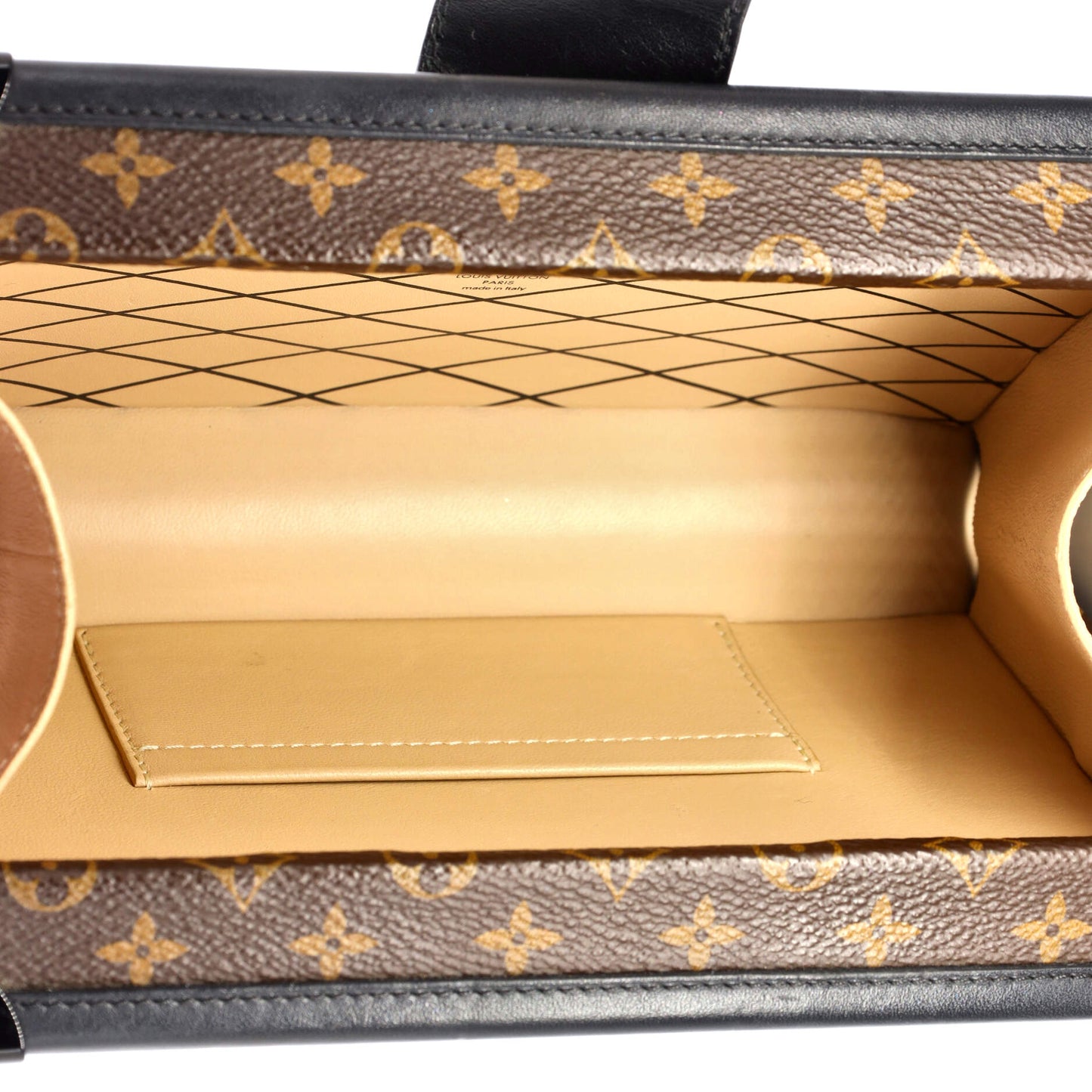 Louis Vuitton Petite Malle Handbag Monogram Canvas