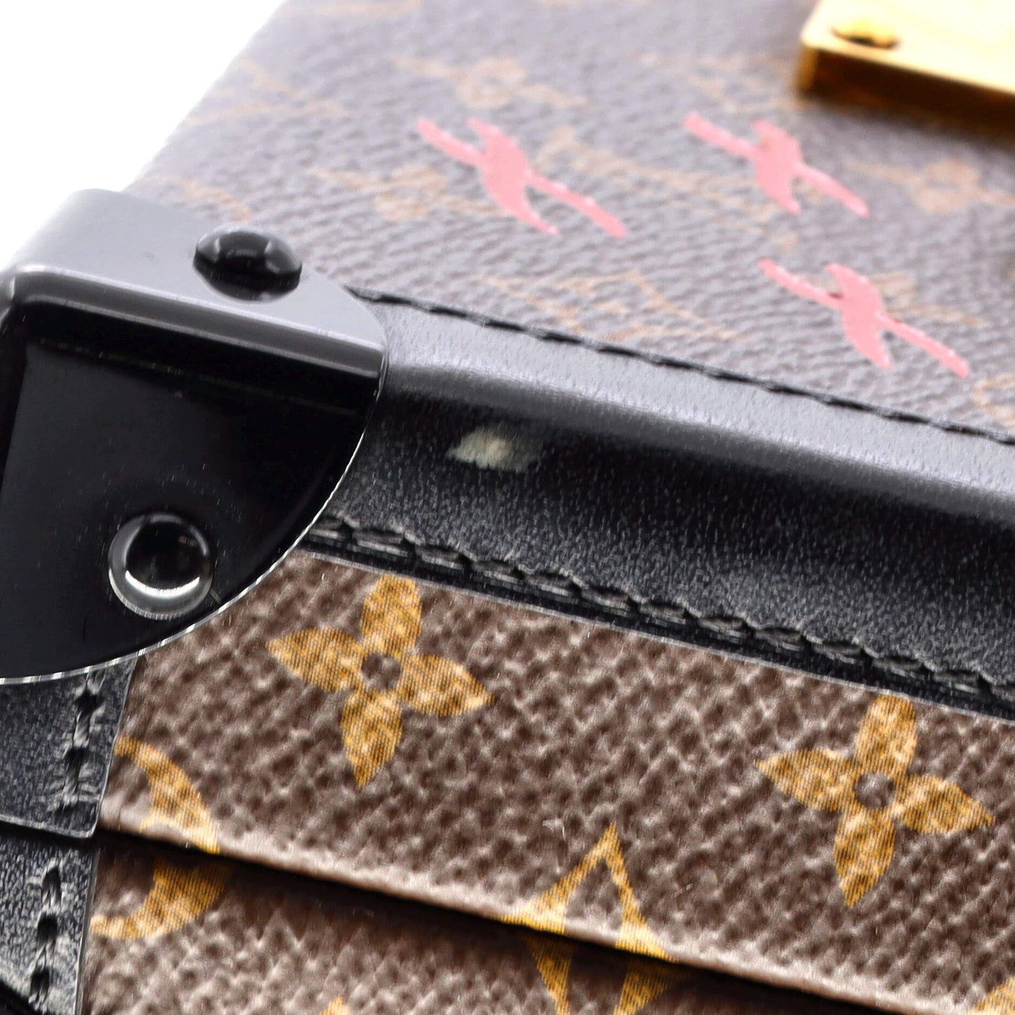 Louis Vuitton Petite Malle Handbag Monogram Canvas