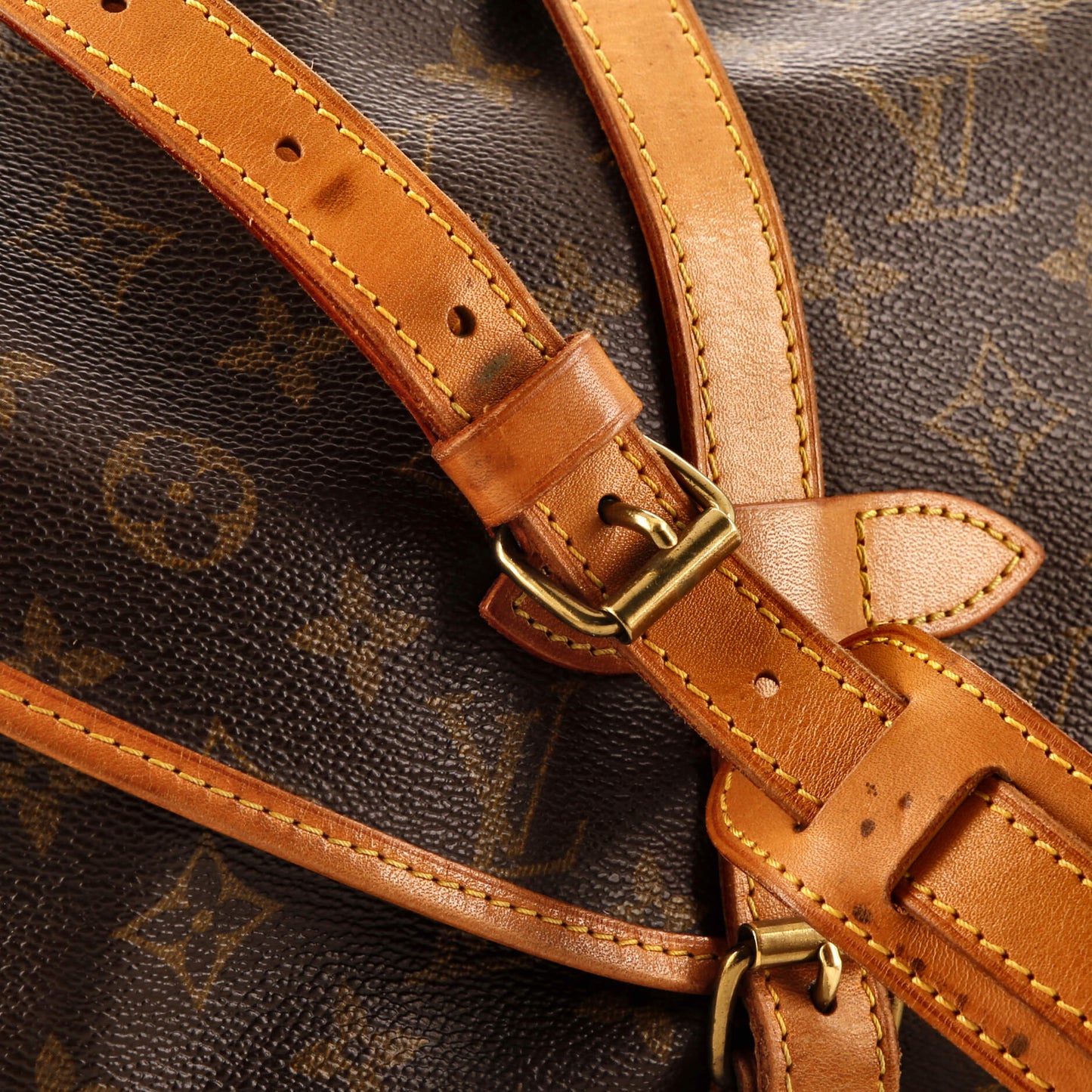 Louis Vuitton Saumur Handbag Monogram Canvas 30