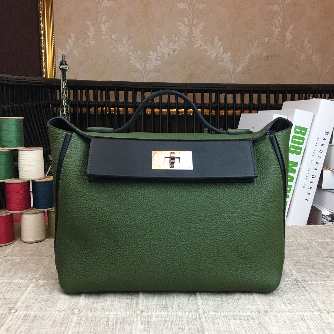 GLAMI 24/24 ClemenGLAMI Swift Green Silver Hardware For Women, Handbags, Shoulder Bags 11.4in/29cm