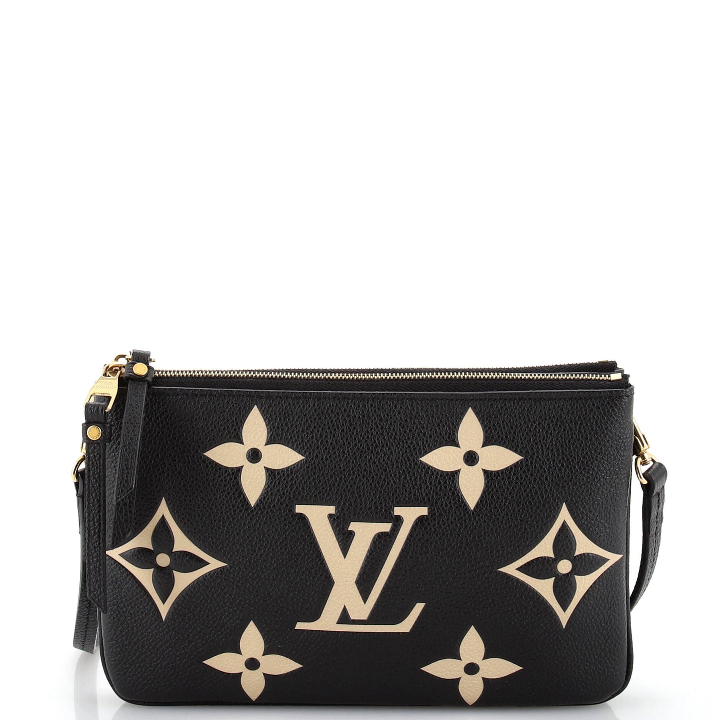 Louis Vuitton Double Zip Pochette Bicolor Monogram Empreinte Giant
