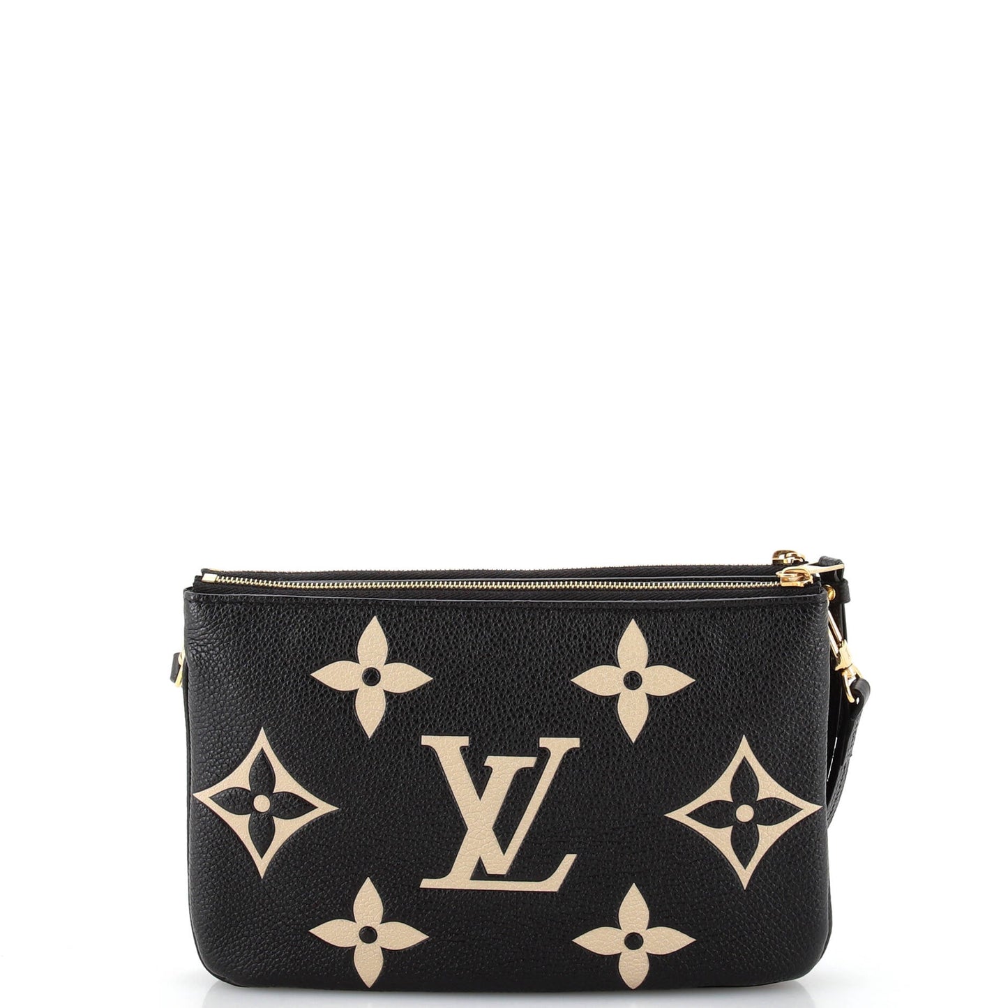 Louis Vuitton Double Zip Pochette Bicolor Monogram Empreinte Giant
