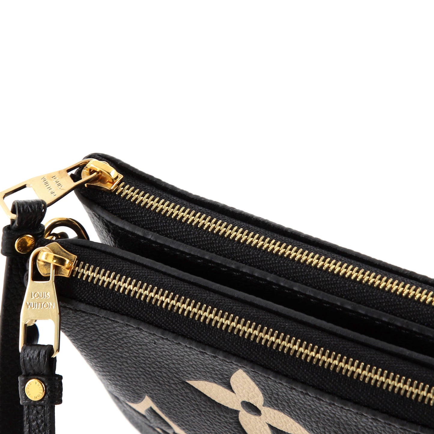 Louis Vuitton Double Zip Pochette Bicolor Monogram Empreinte Giant