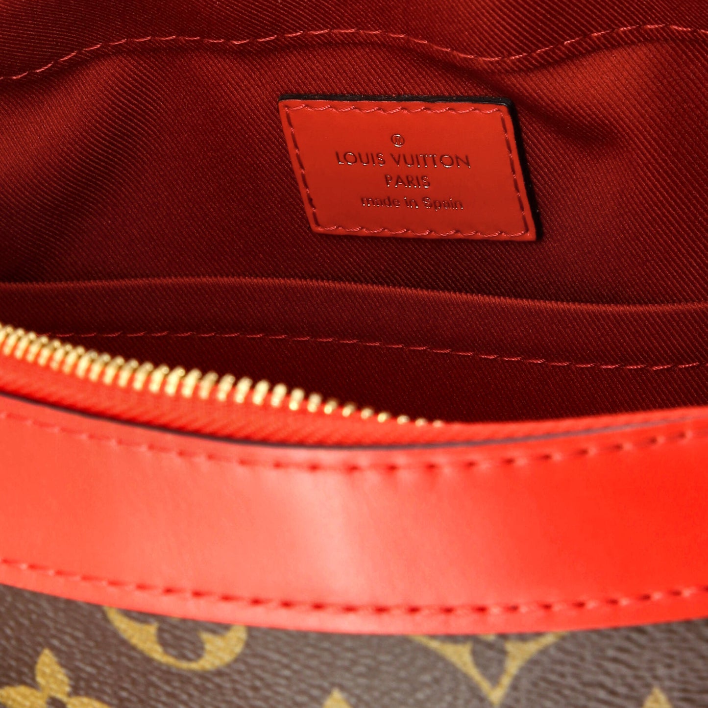 Louis Vuitton Saintonge Handbag Monogram Canvas with Leather
