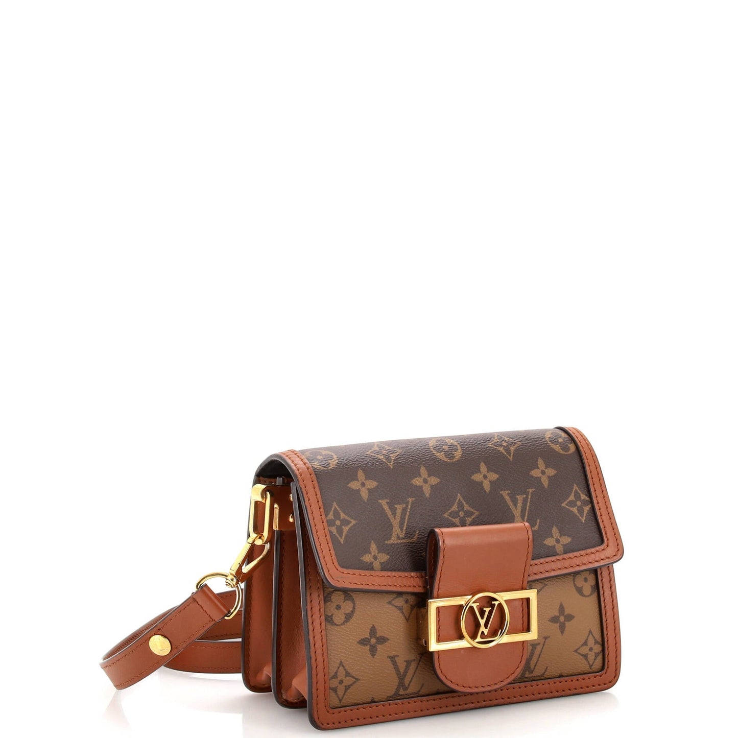 Louis Vuitton Dauphine Shoulder Bag Reverse Monogram Canvas Mini