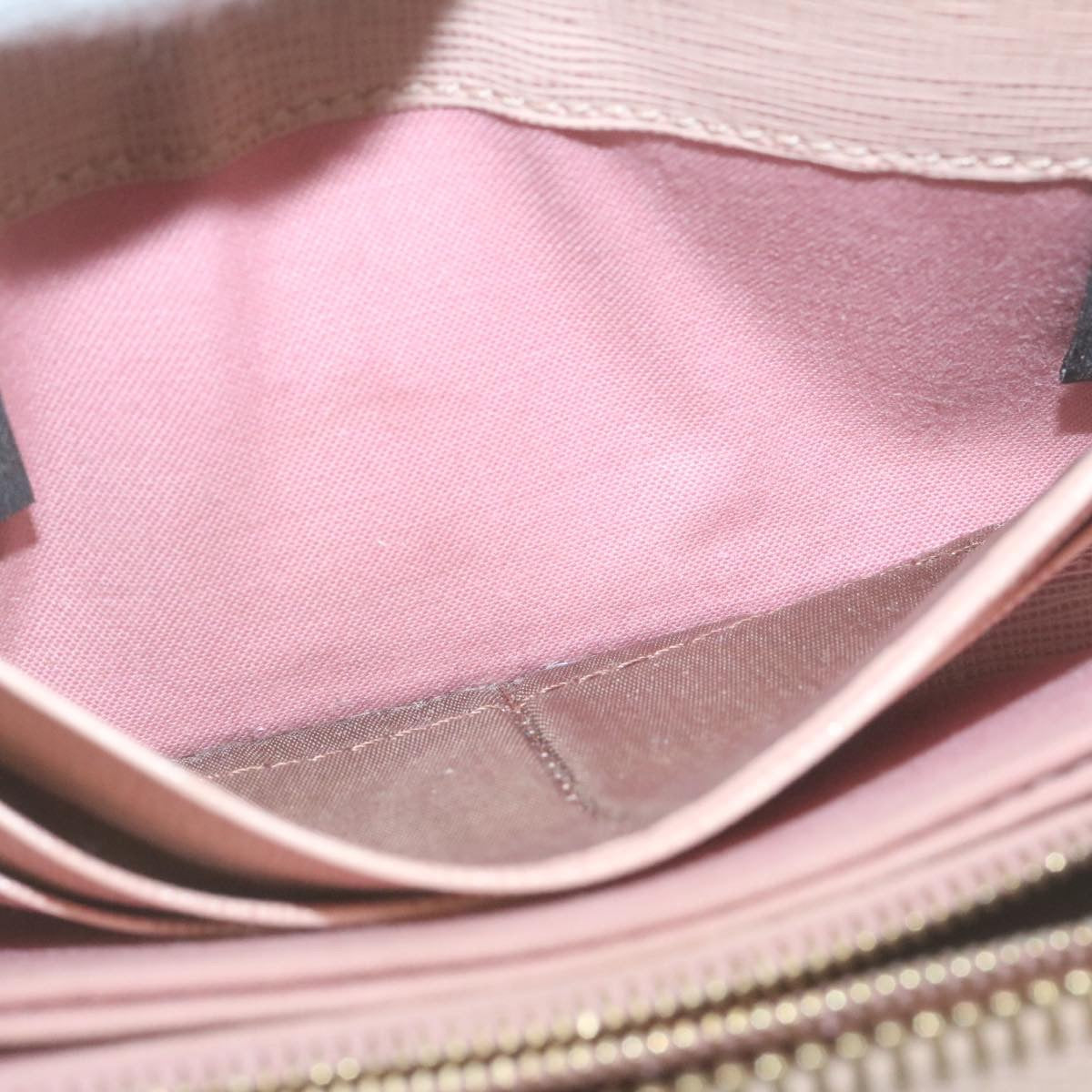 FENDI Long Wallet Leather Pink 29198
