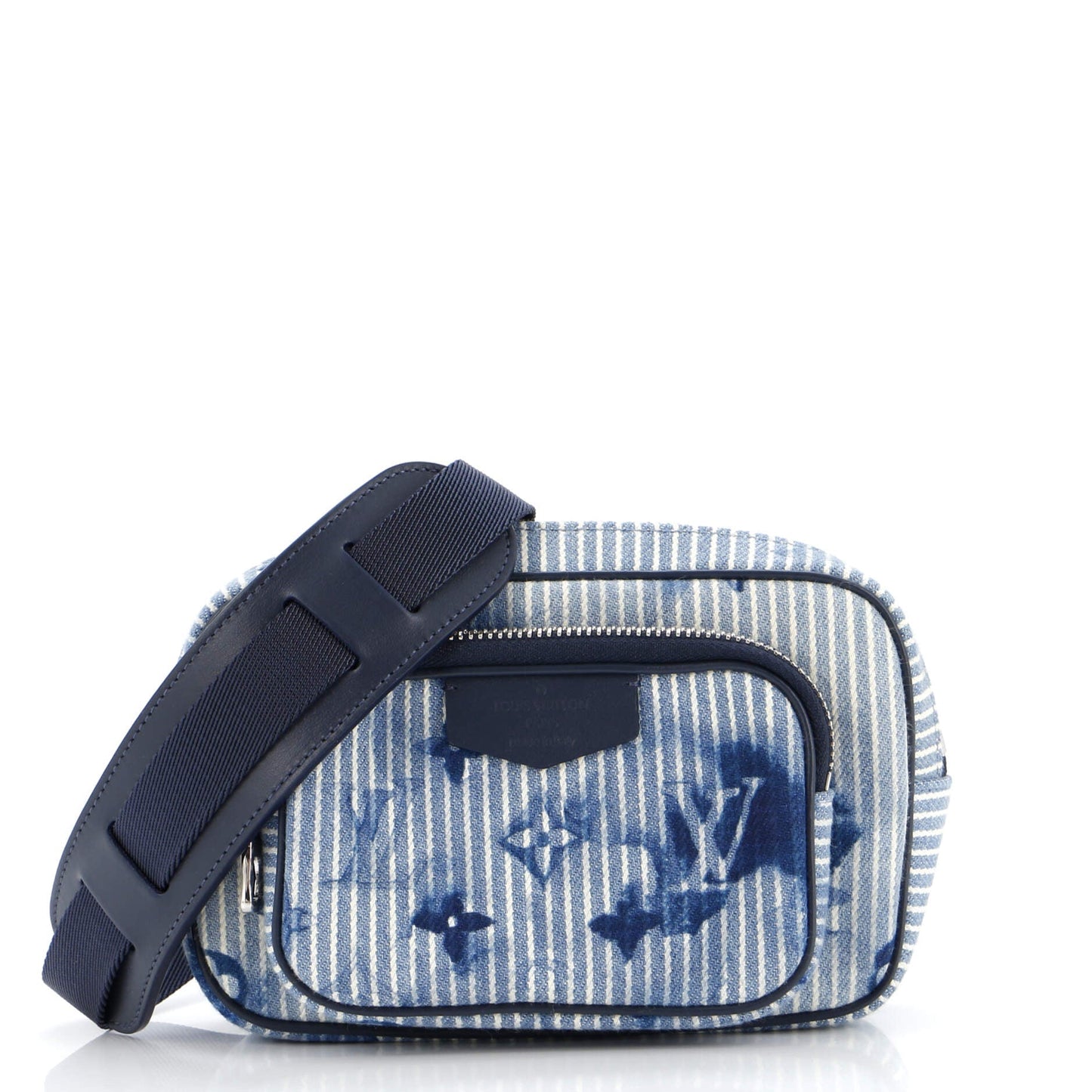 Louis Vuitton Outdoor Pouch Limited Edition Monogram Watercolor Stripes Denim