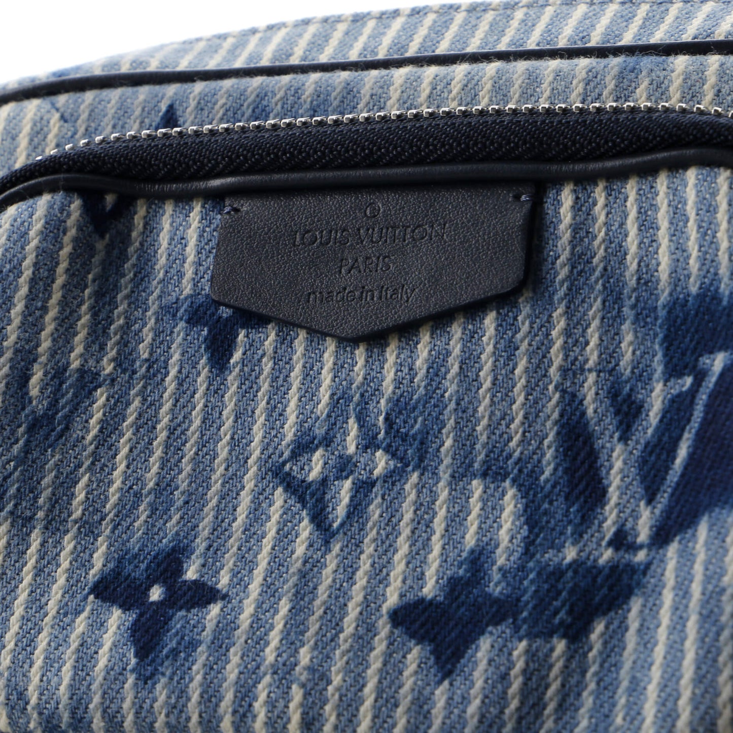 Louis Vuitton Outdoor Pouch Limited Edition Monogram Watercolor Stripes Denim