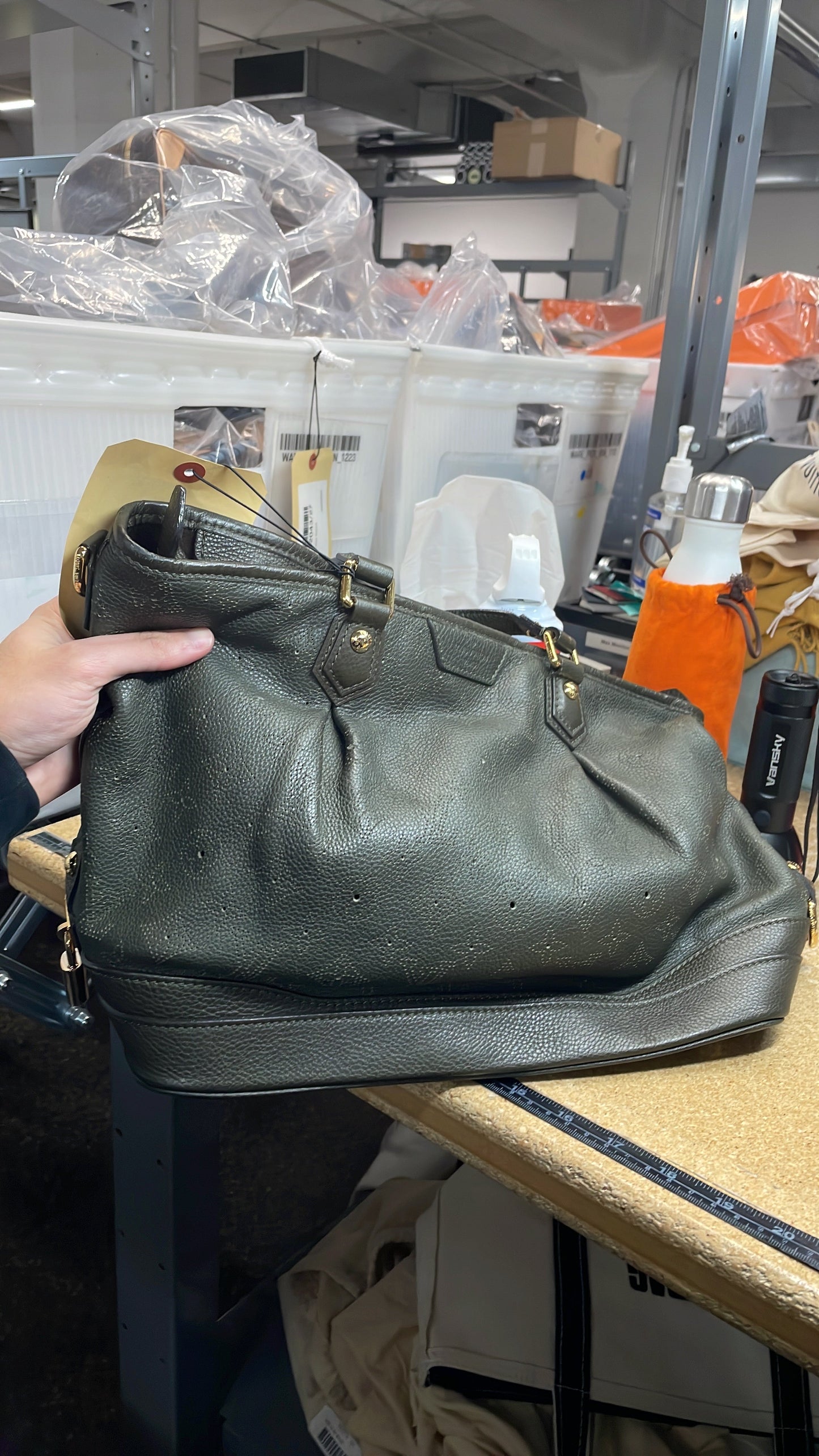 Louis Vuitton Stellar Handbag Mahina Leather PM