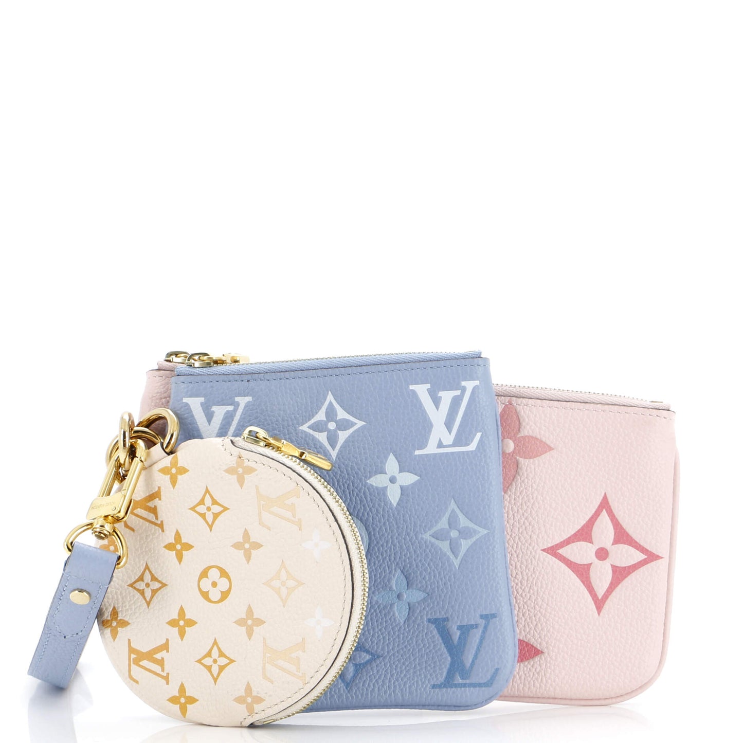 Louis Vuitton Trio Pouch Set By The Pool Monogram Empreinte Giant