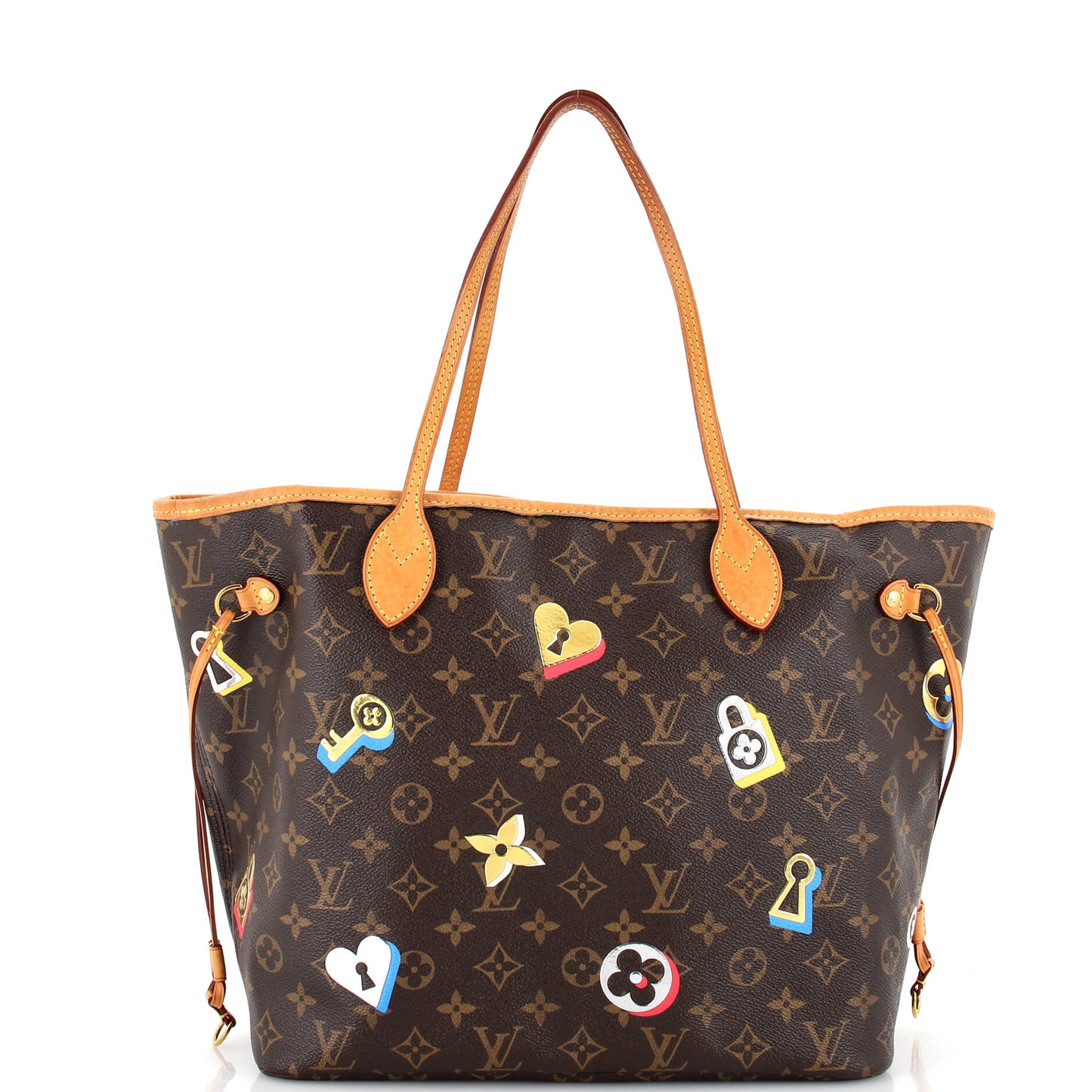 Louis Vuitton Neverfull NM Tote Limited Edition Love Lock Monogram Canvas MM