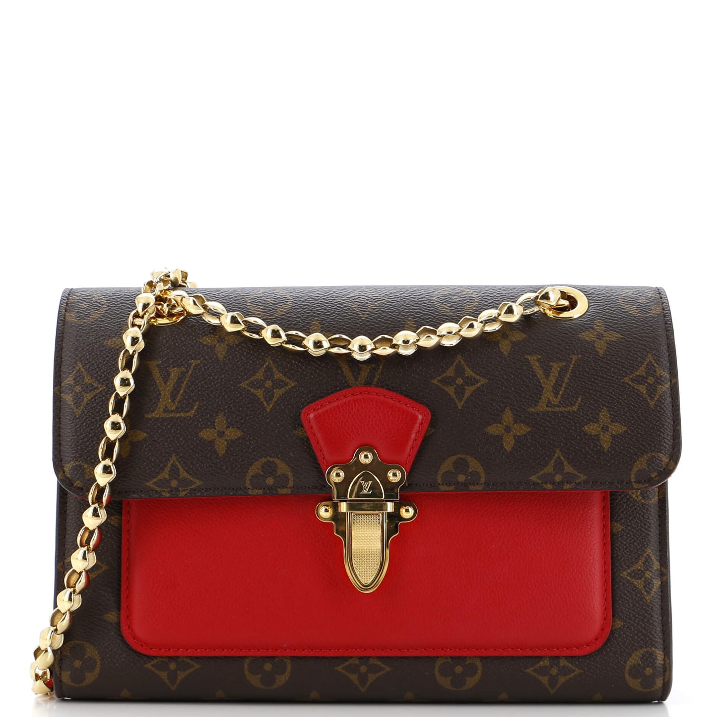 Louis Vuitton Victoire Handbag Monogram Canvas and Leather