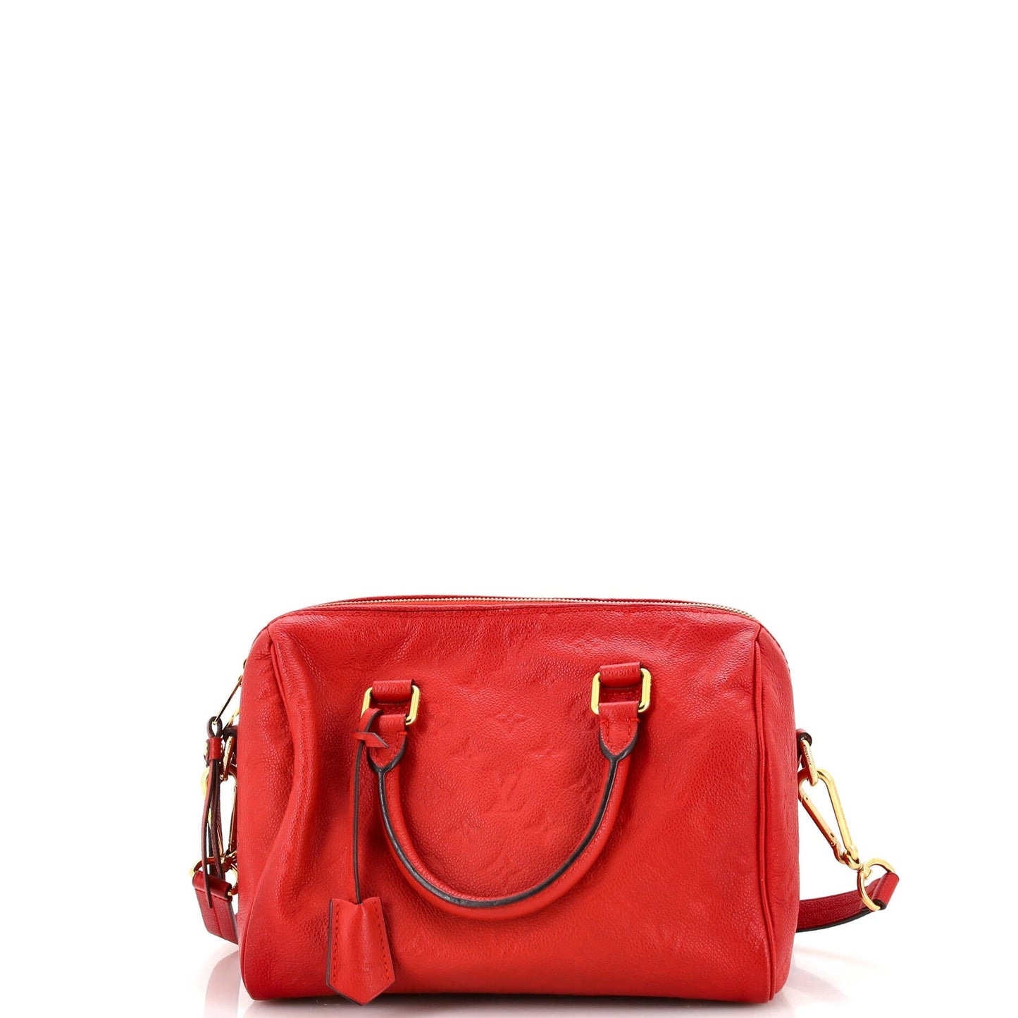 Louis Vuitton Speedy Bandouliere Bag Monogram Empreinte Leather 25