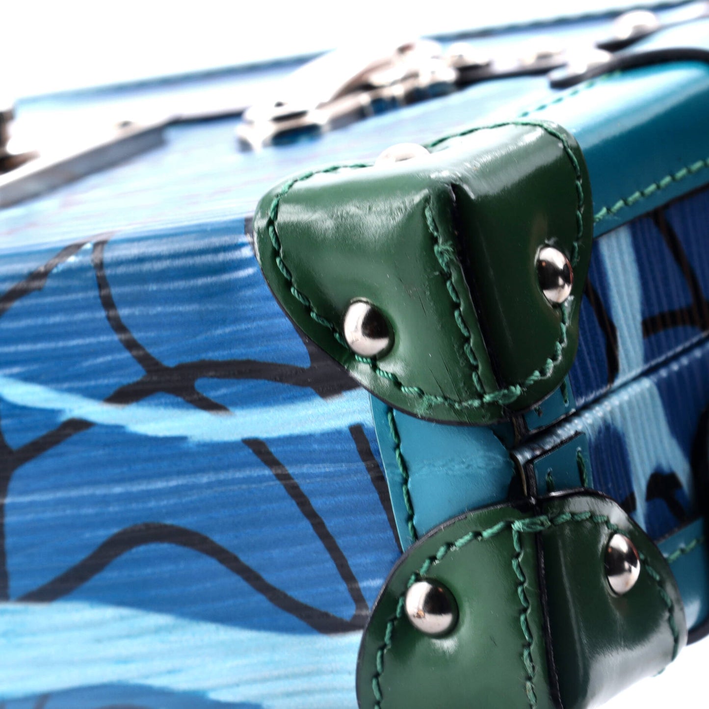 Louis Vuitton Petite Malle Handbag Limited Edition Printed Epi Leather