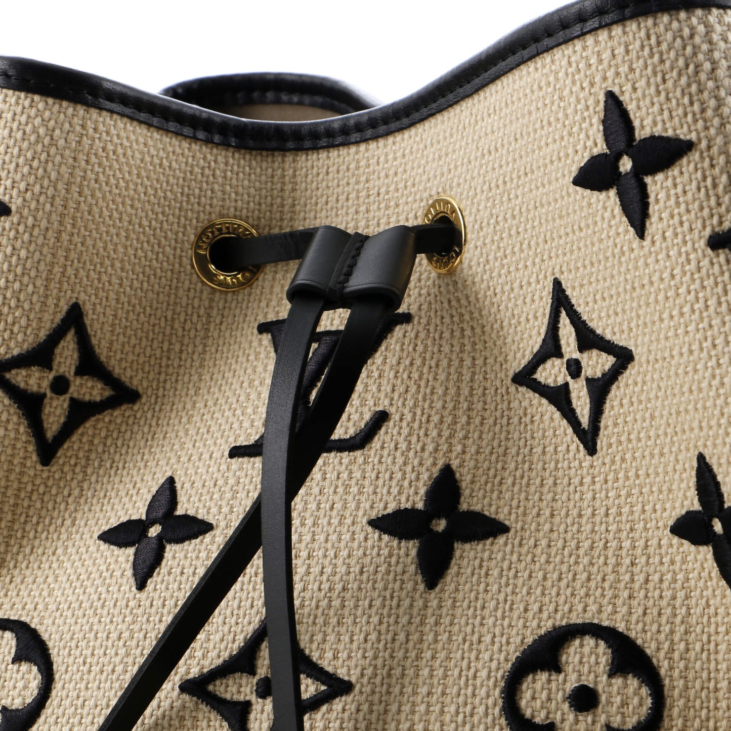 Louis Vuitton NeoNoe Handbag Monogram Giant Embroidered Cotton MM