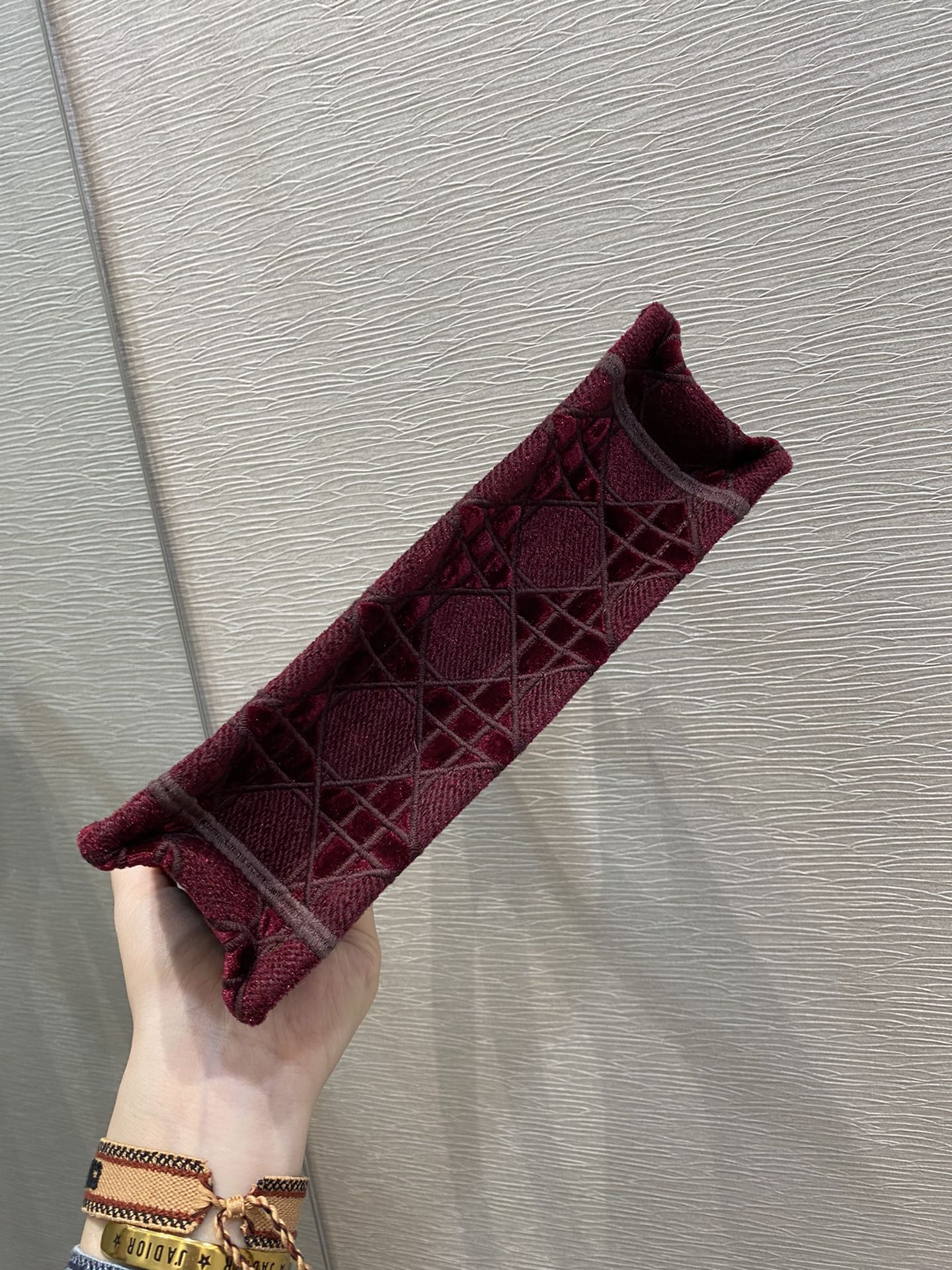 GLAMI Mini Tote Book Oblique Red Canvas For Women 23cm/9in CD