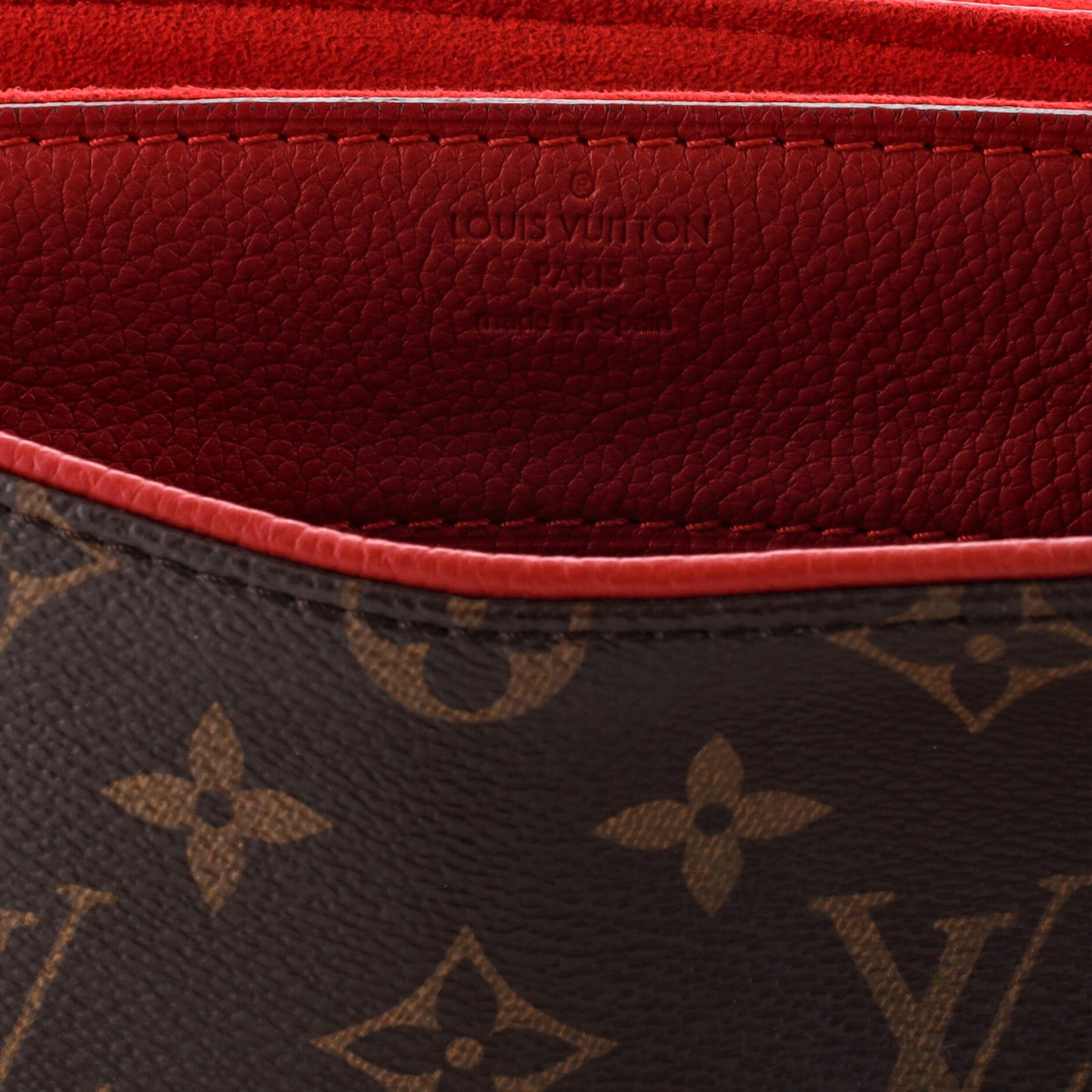 Louis Vuitton Pallas Chain Shoulder Bag Monogram Canvas and Calfskin