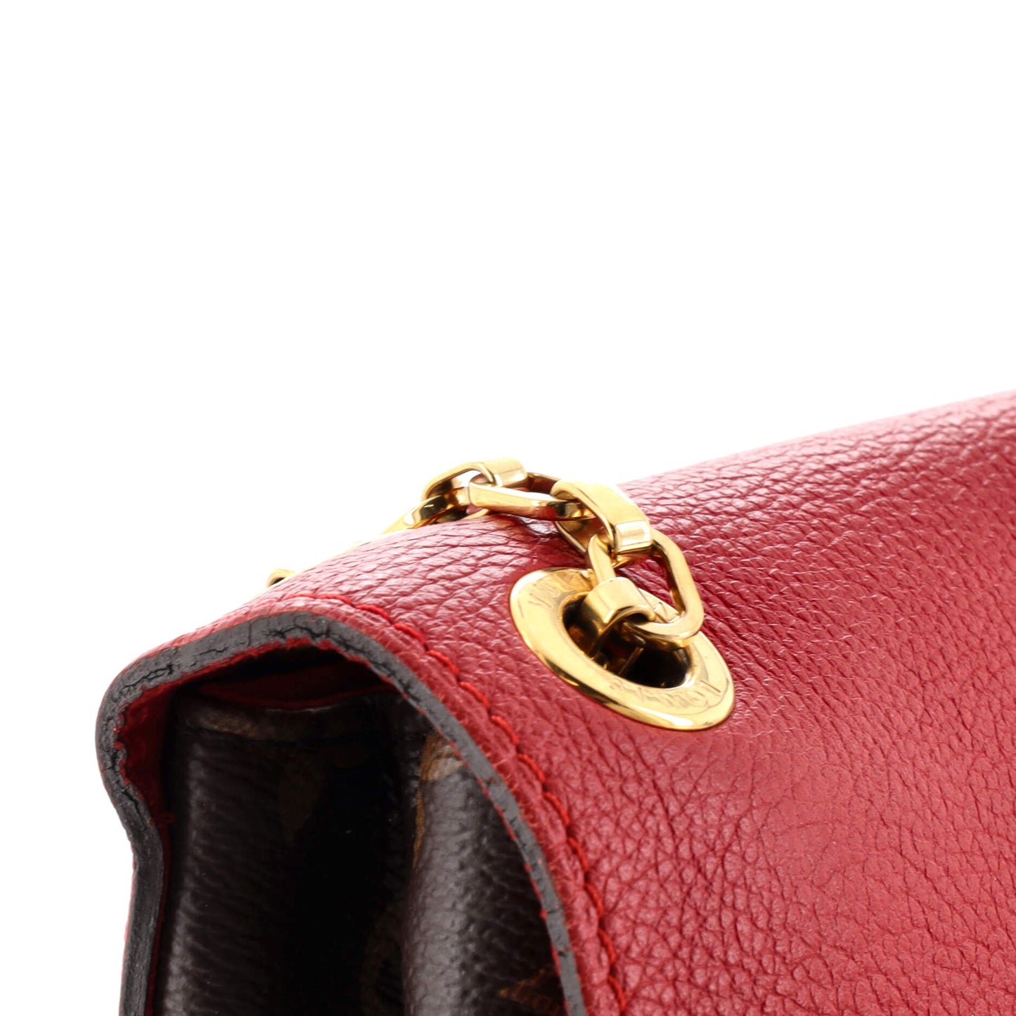 Louis Vuitton Pallas Chain Shoulder Bag Monogram Canvas and Calfskin