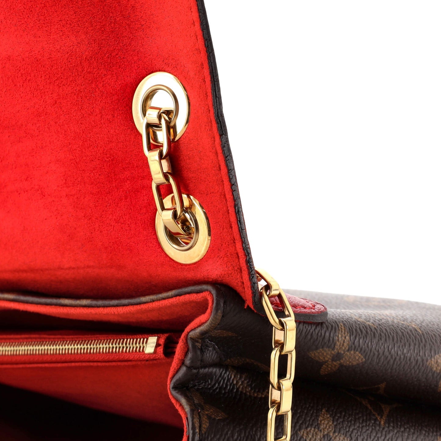 Louis Vuitton Pallas Chain Shoulder Bag Monogram Canvas and Calfskin