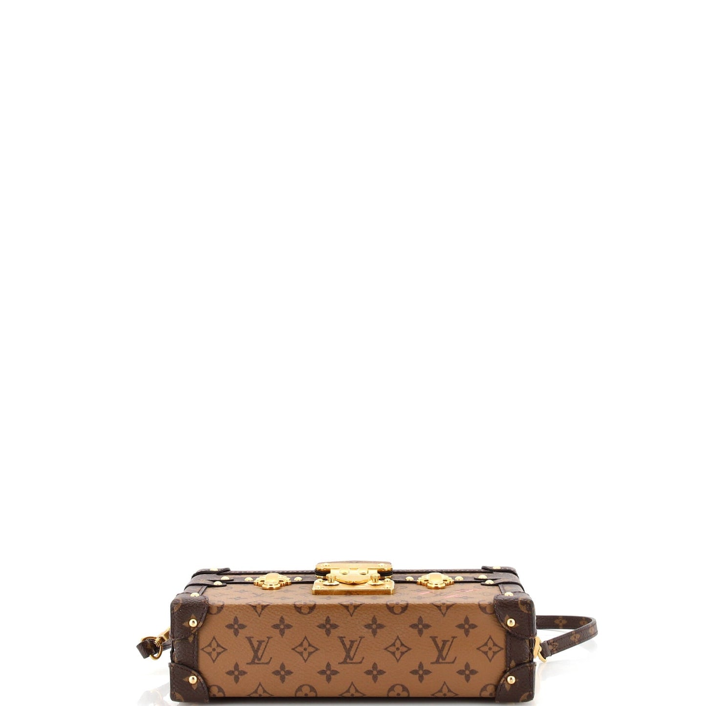 Louis Vuitton Petite Malle Handbag Reverse Monogram Canvas