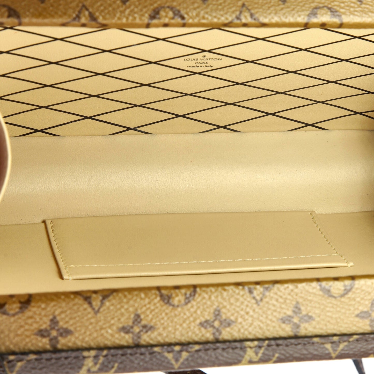 Louis Vuitton Petite Malle Handbag Reverse Monogram Canvas