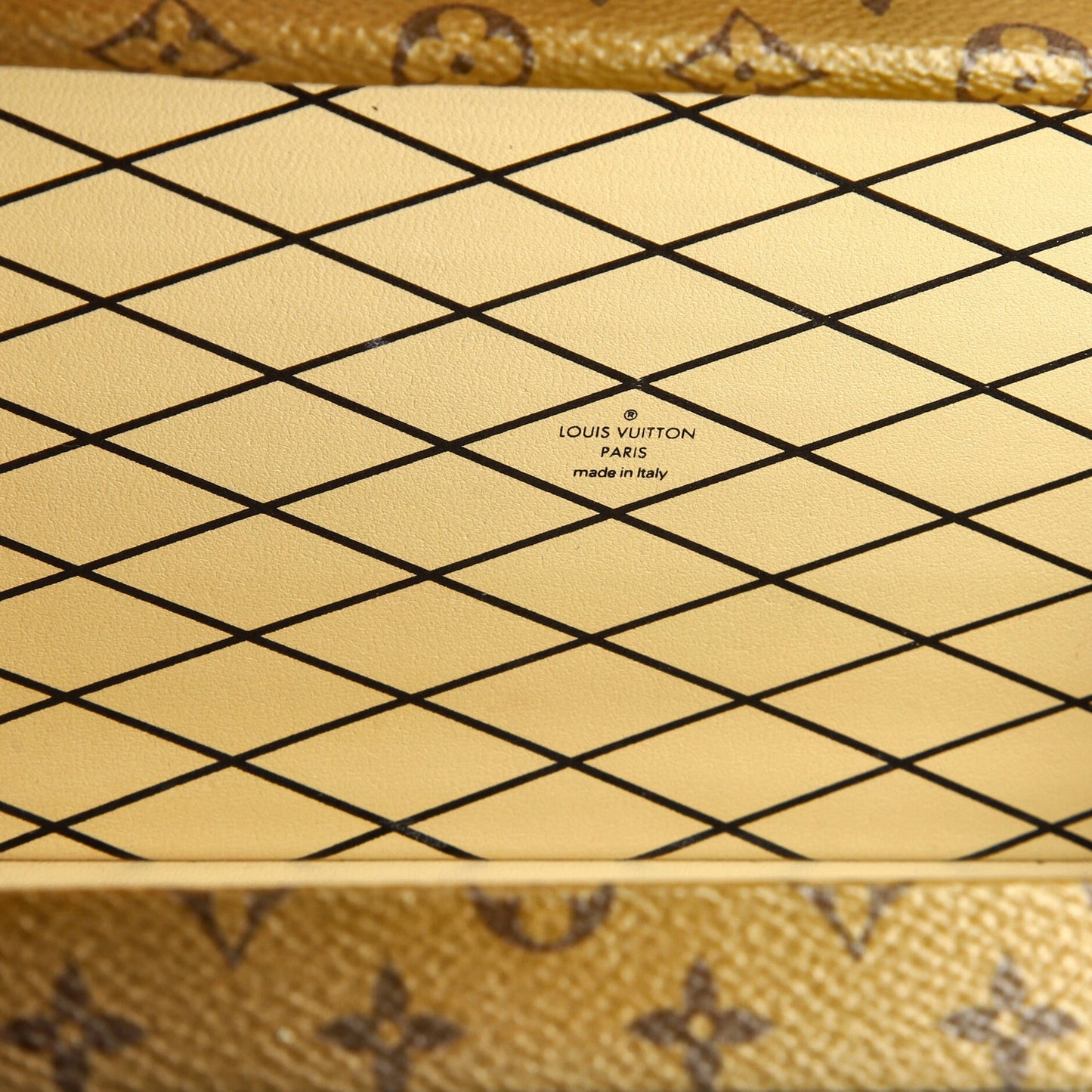 Louis Vuitton Petite Malle Handbag Reverse Monogram Canvas
