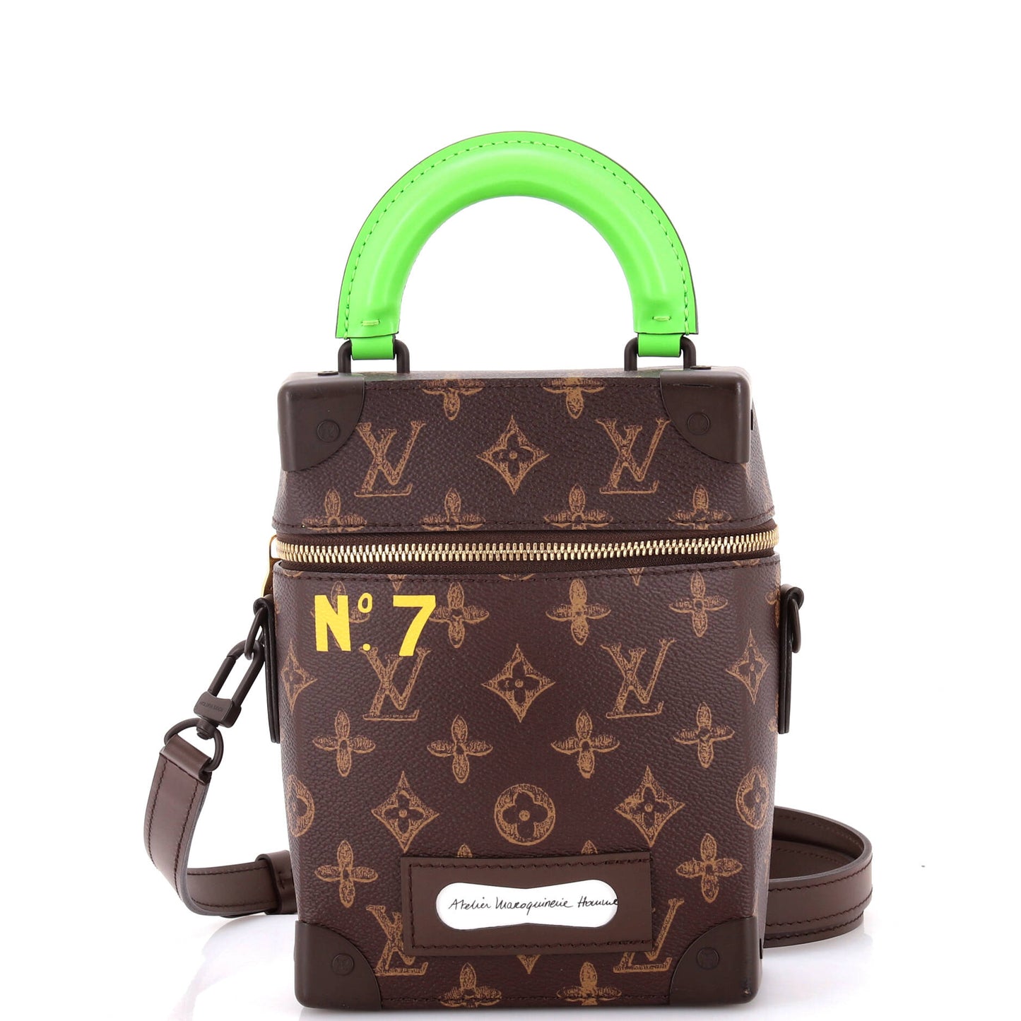 Louis Vuitton Vertical Box Trunk Bag No.7 Trunk L'Oeil Vintage Monogram Canvas