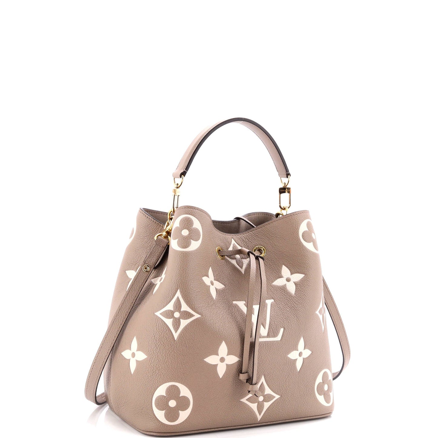 Louis Vuitton NeoNoe Handbag Bicolor Monogram Empreinte Giant MM