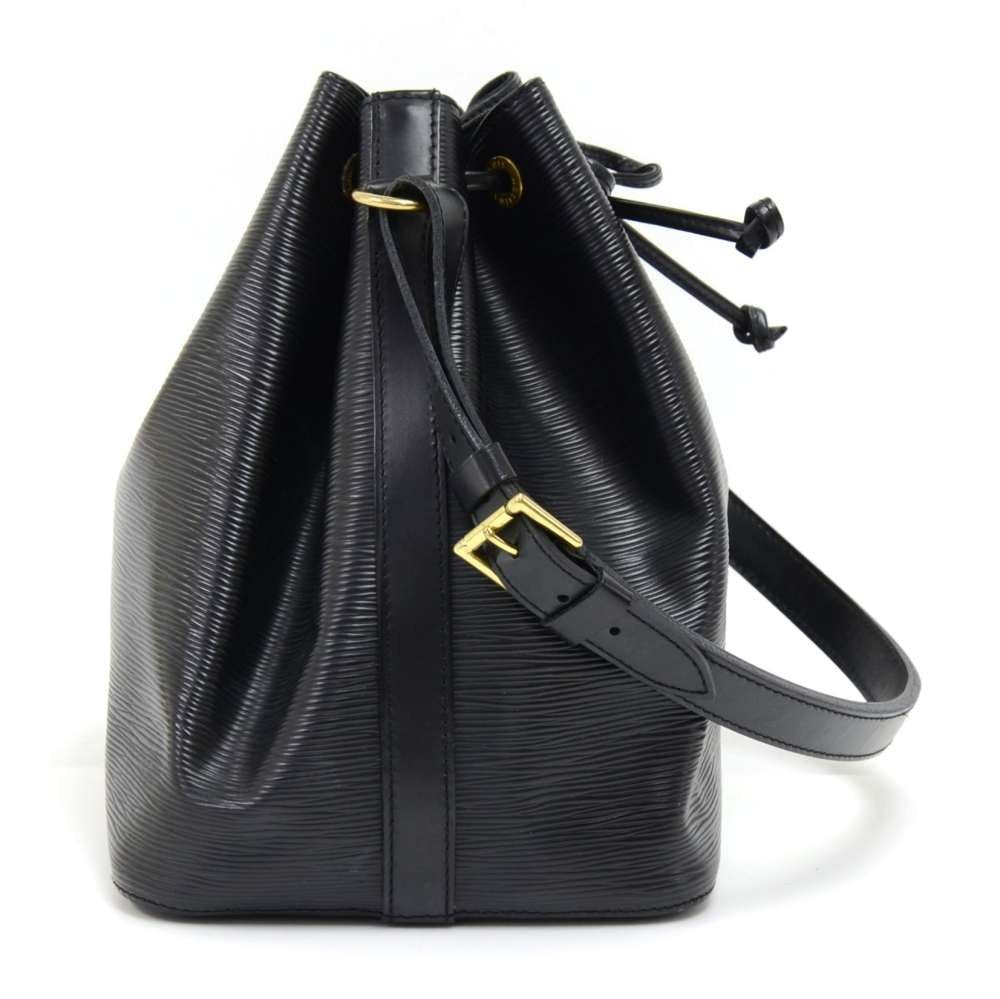 Louis Vuitto Petit Noe Black Epi Leather Bag
