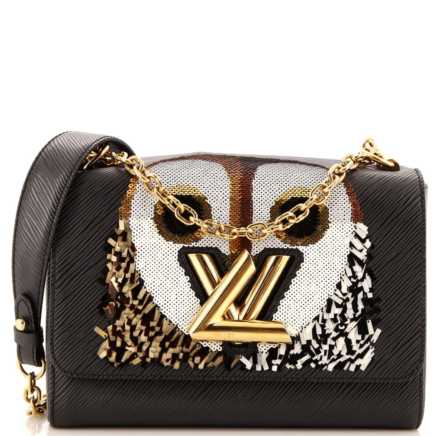 Louis Vuitton Twist Handbag Bird Motif Epi Leather MM