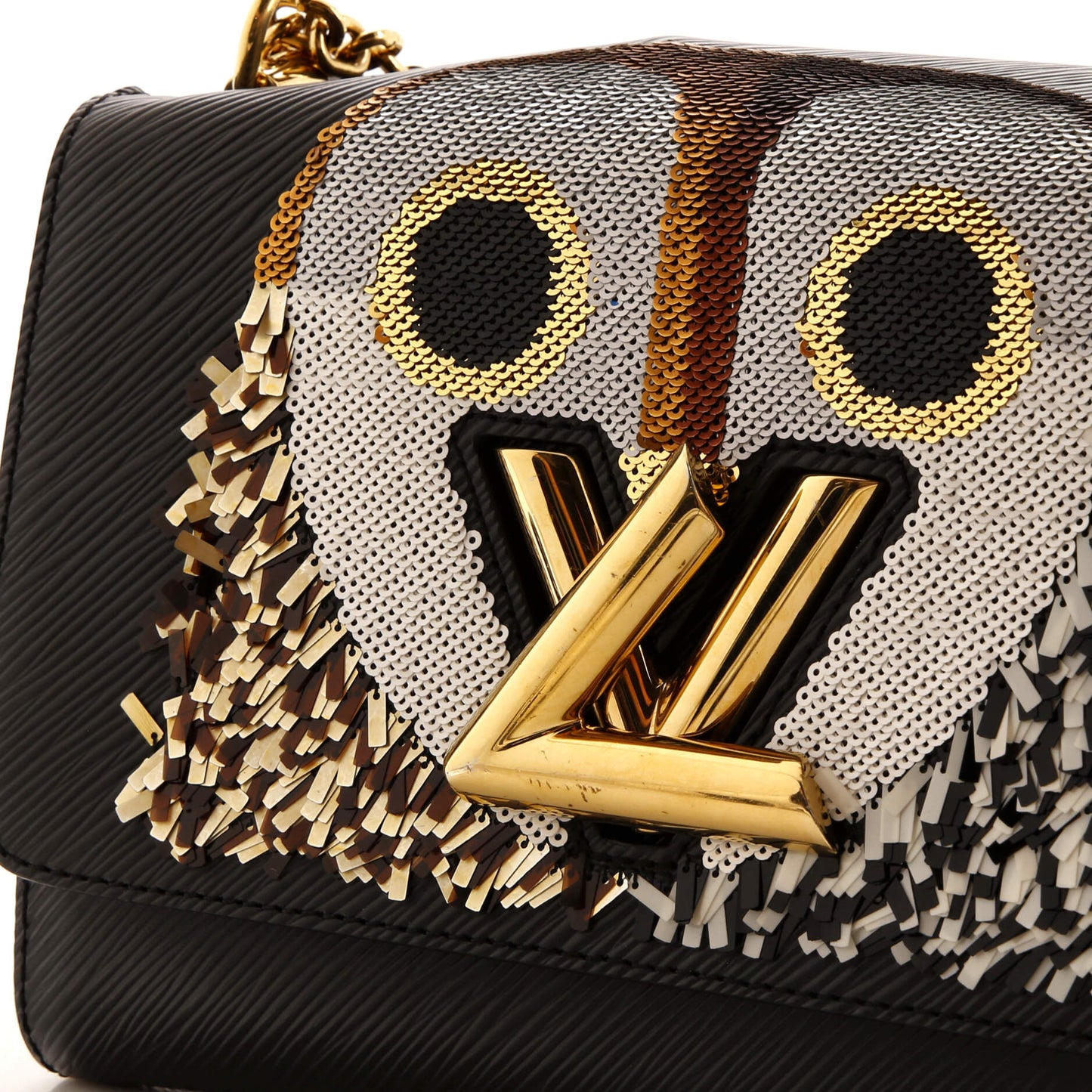 Louis Vuitton Twist Handbag Bird Motif Epi Leather MM