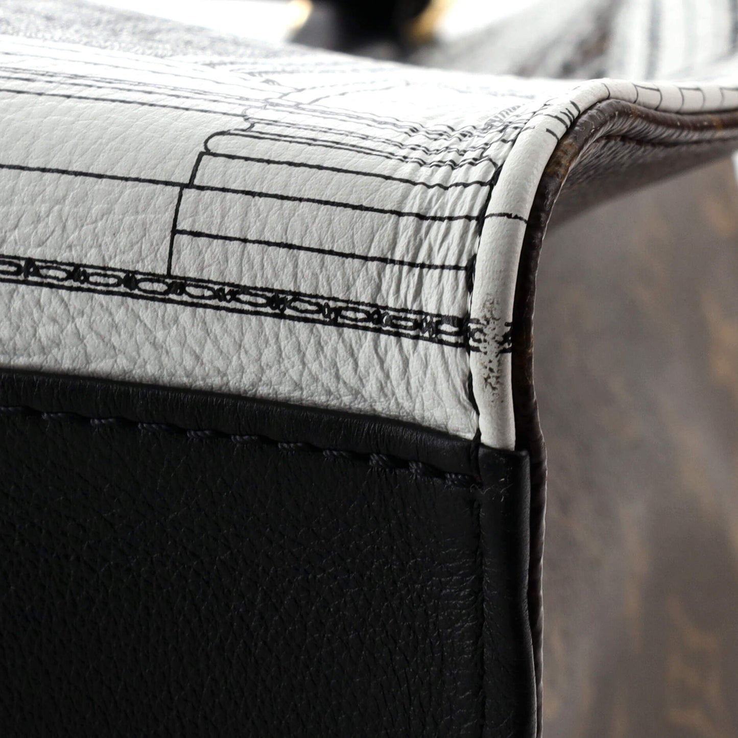 Louis Vuitton OnTheGo Tote Limited Edition Fornasetti Architettura Print Leather and Monogram Canvas MM