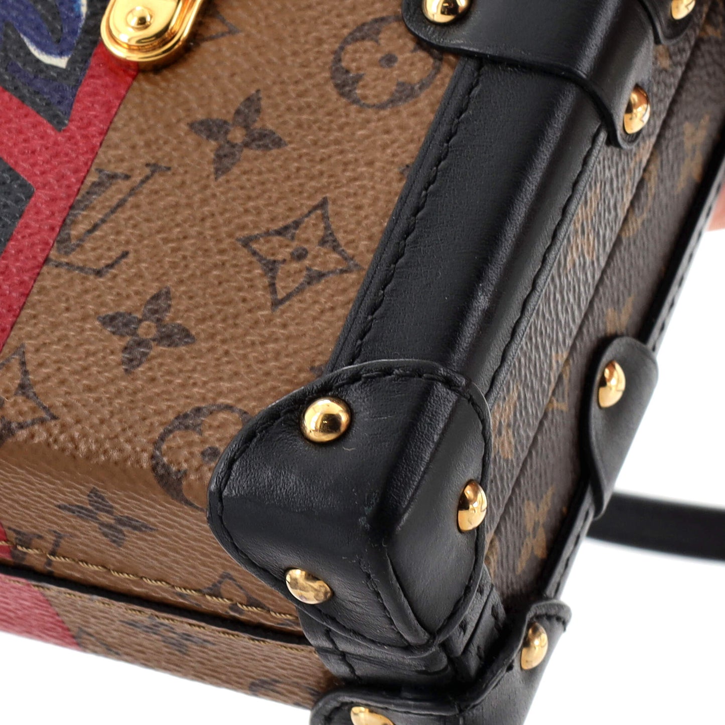 Louis Vuitton Petite Malle Handbag Limited Edition Kabuki Monogram Canvas