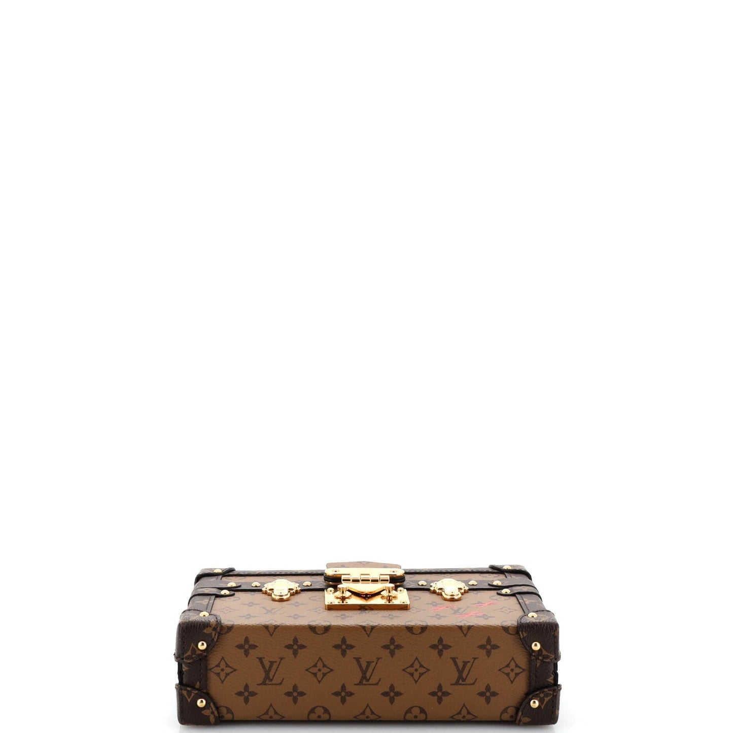 Louis Vuitton Petite Malle Handbag Reverse Monogram Canvas