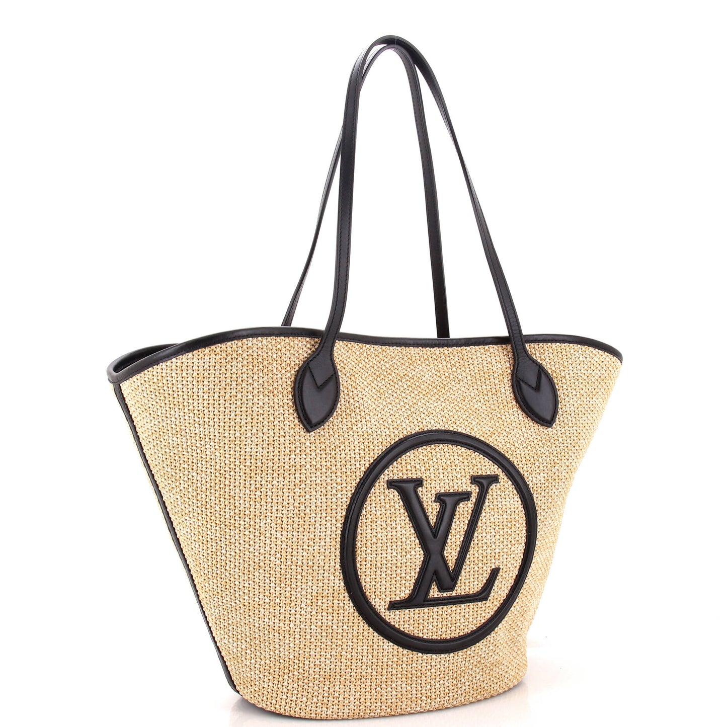 Louis Vuitton Saint Jacques NM Handbag Raffia and Leather