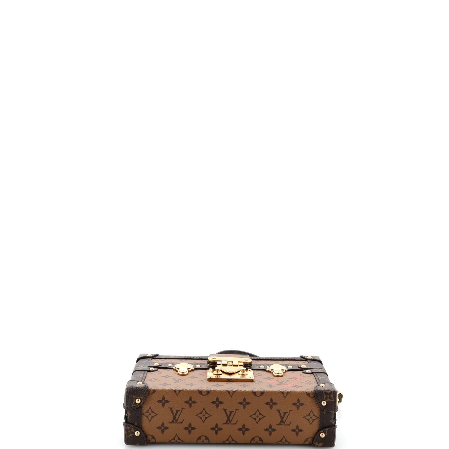 Louis Vuitton Petite Malle Handbag Reverse Monogram Canvas