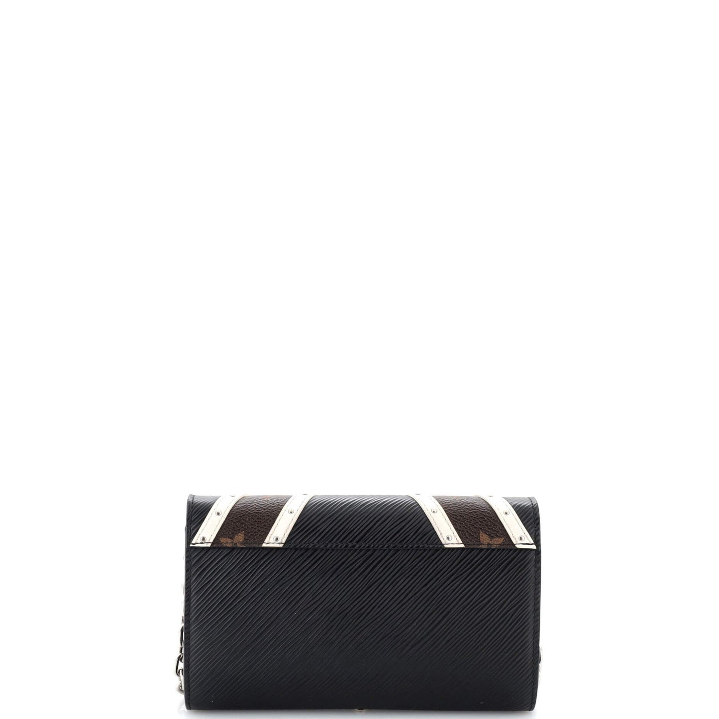 Louis Vuitton Twist Chain Wallet Epi Leather with Monogram Canvas and Studded Leather