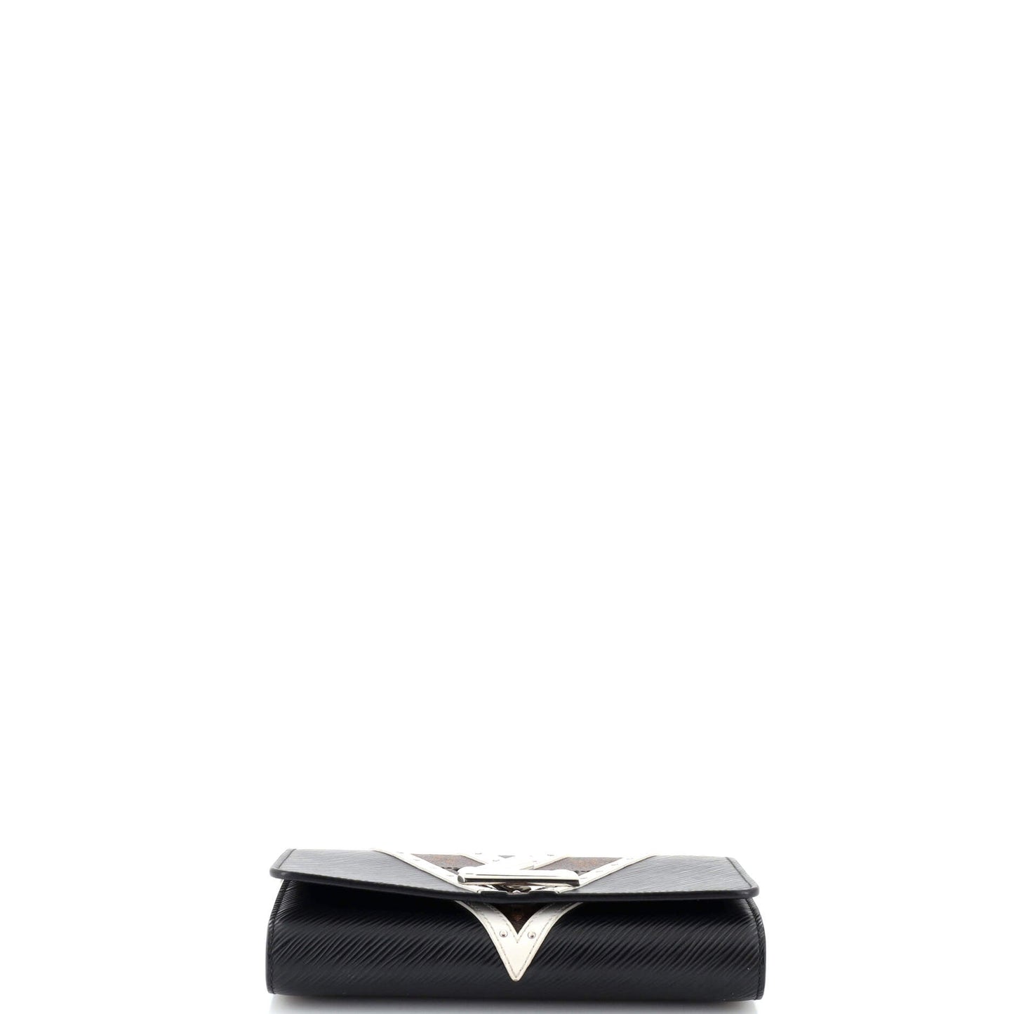 Louis Vuitton Twist Chain Wallet Epi Leather with Monogram Canvas and Studded Leather