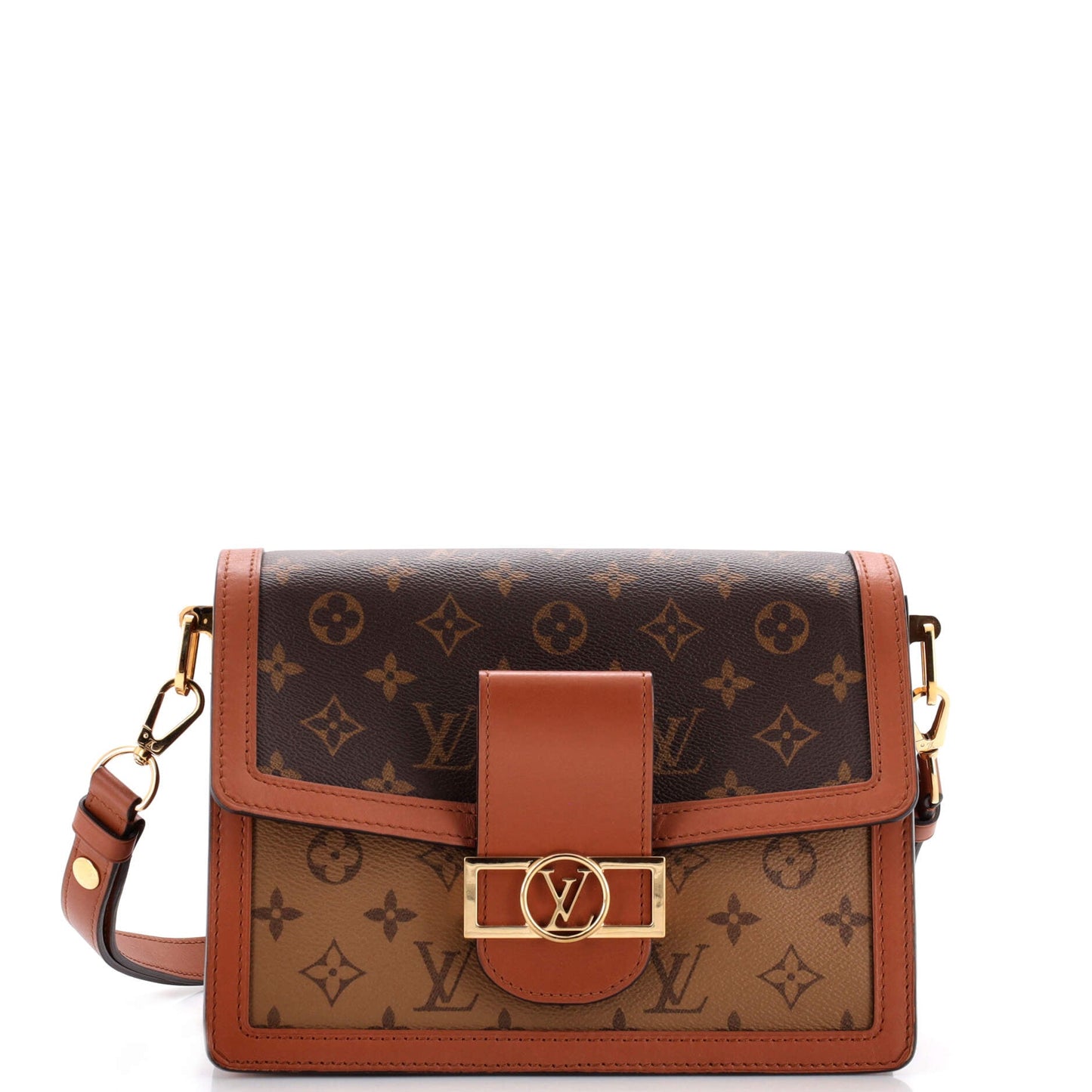 Louis Vuitton Dauphine Shoulder Bag Reverse Monogram Canvas MM
