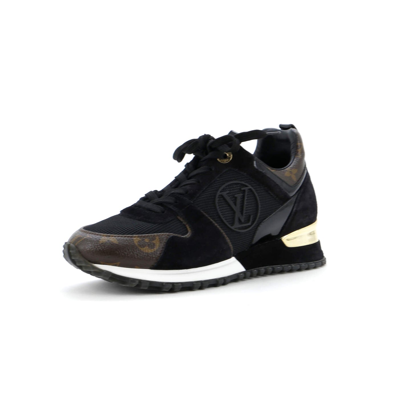 Louis Vuitton Women's Run Away Sneakers Mesh with Monogram Canvas and Suede