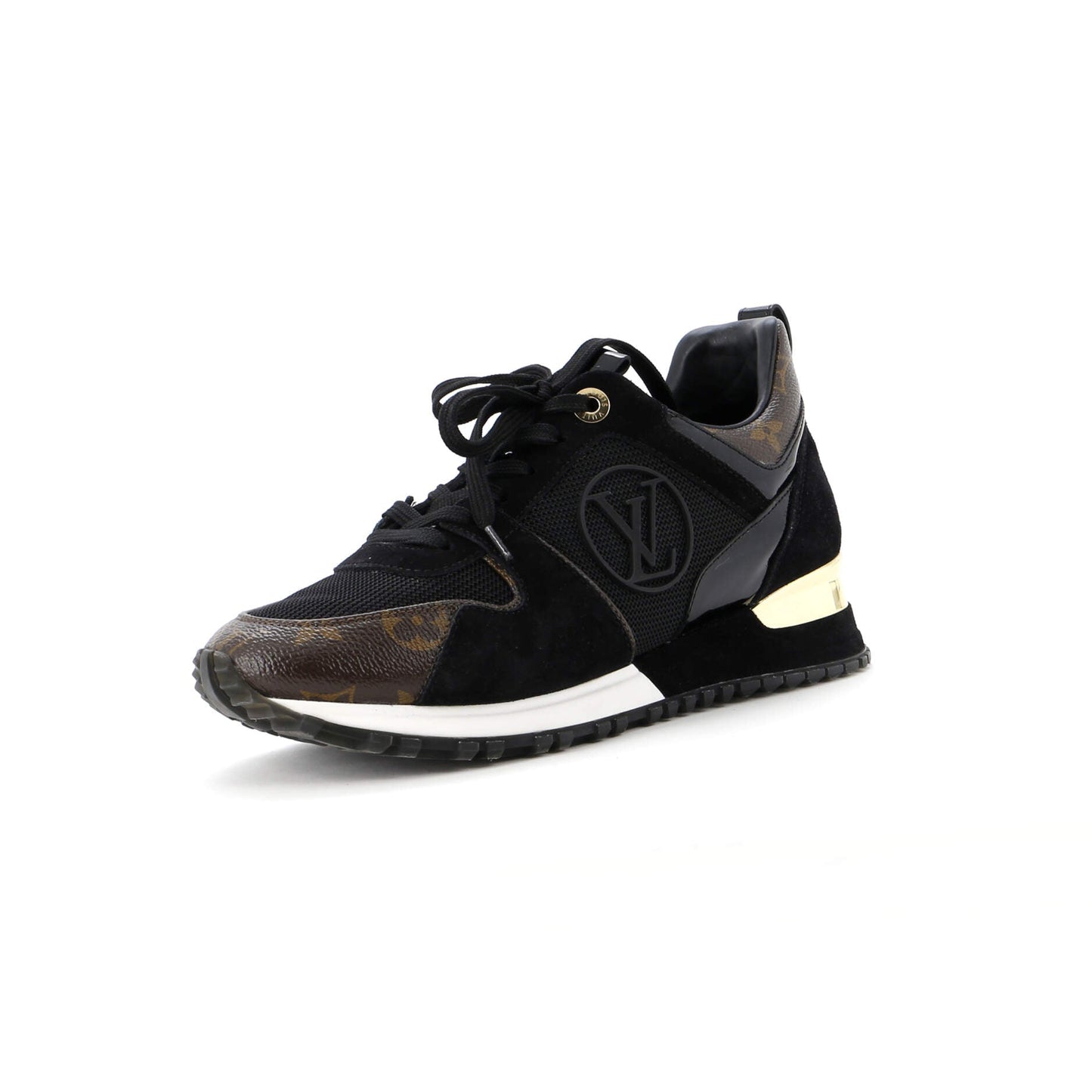 Louis Vuitton Women's Run Away Sneakers Mesh with Monogram Canvas and Suede