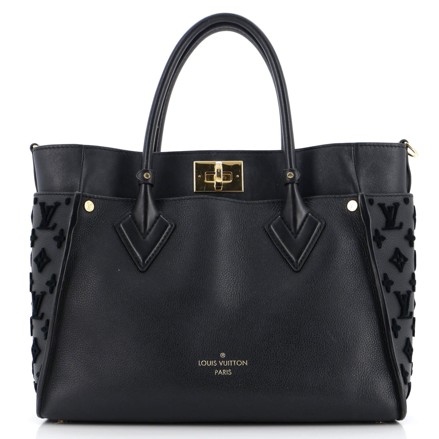 Louis Vuitton On My Side Tote Monogram Tuffetage Leather MM