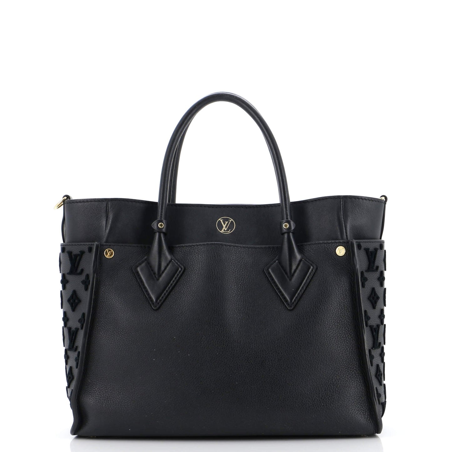 Louis Vuitton On My Side Tote Monogram Tuffetage Leather MM